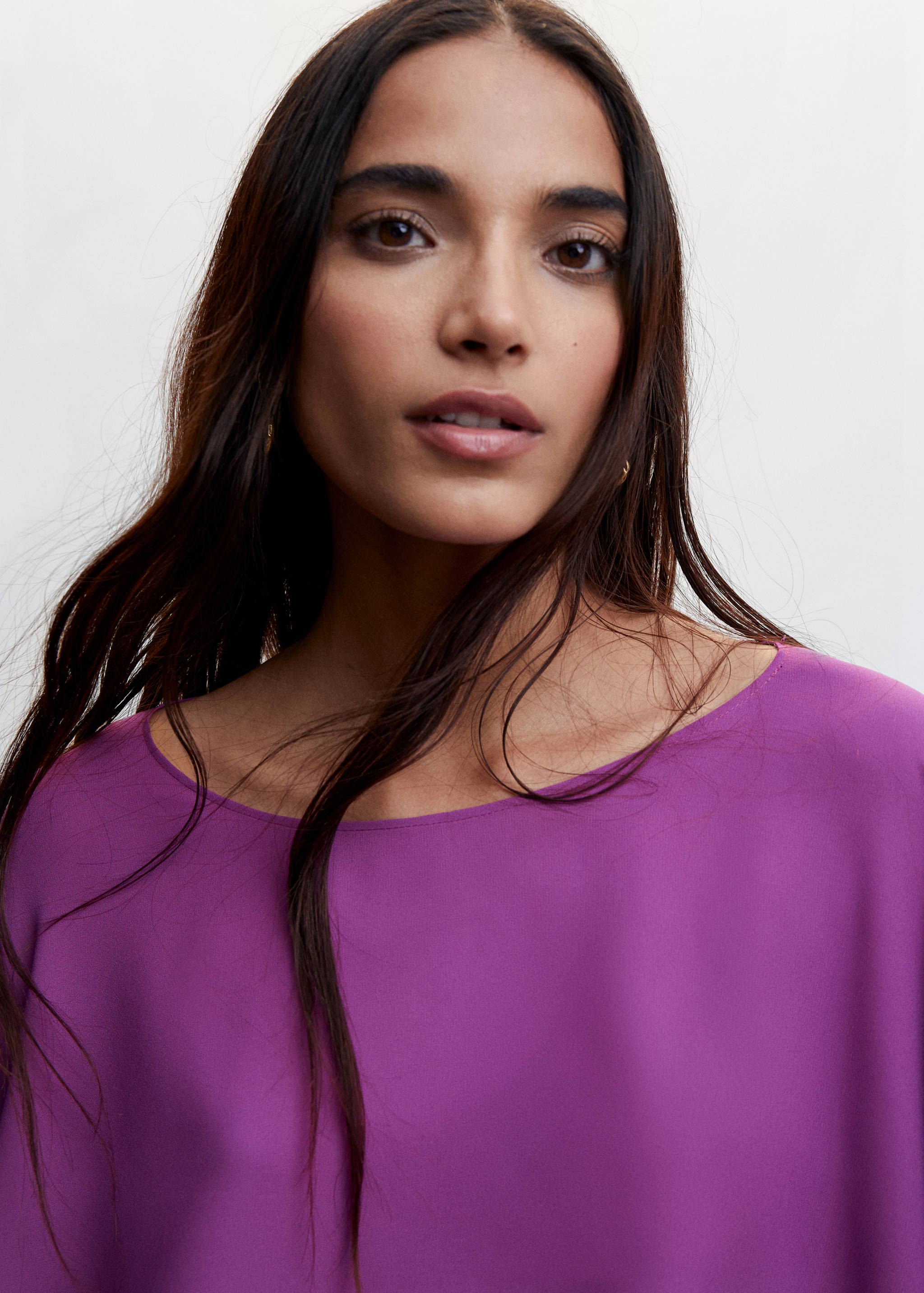 Blusa capa fluida - Detalle del artículo 1