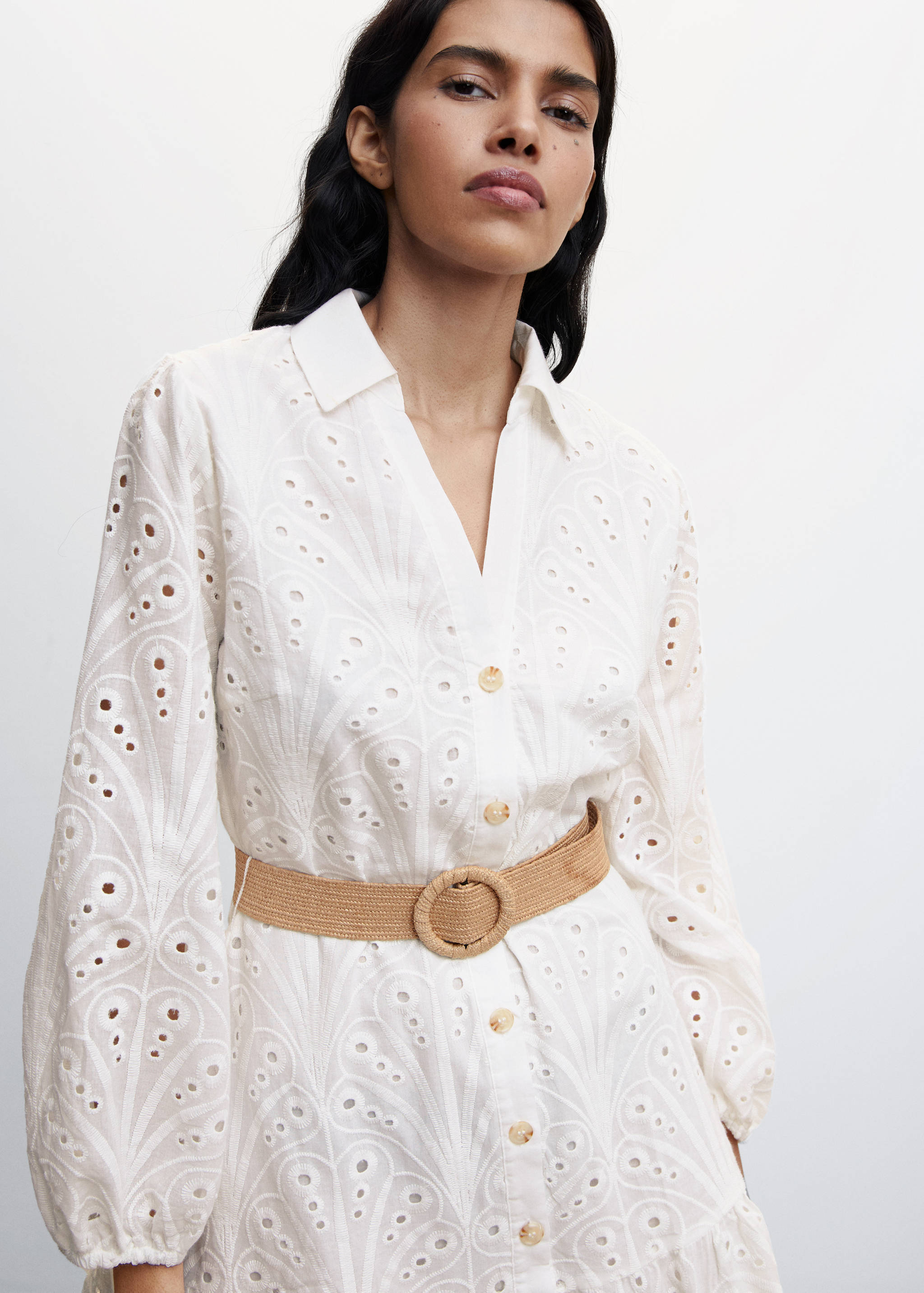 Belt shirt dress - Details of the article 1