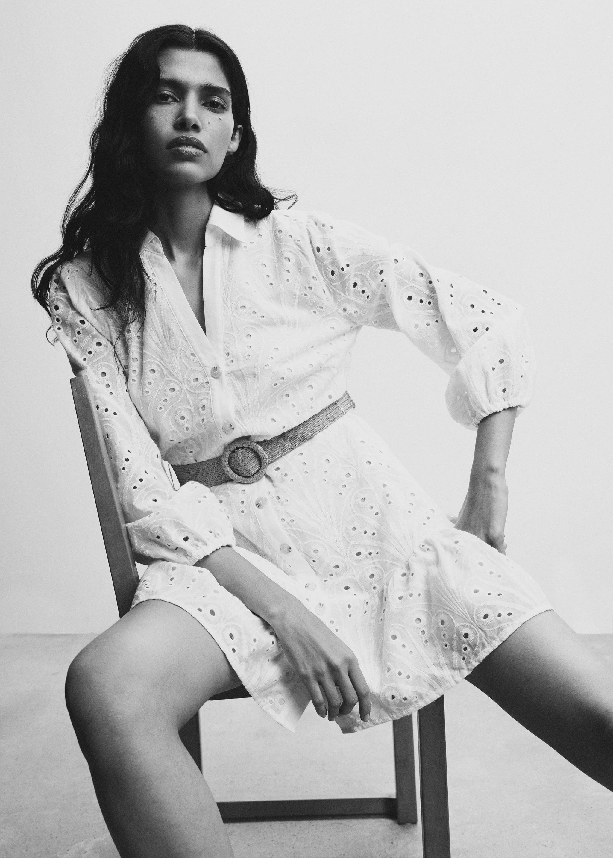 Belt shirt dress - Details of the article 2