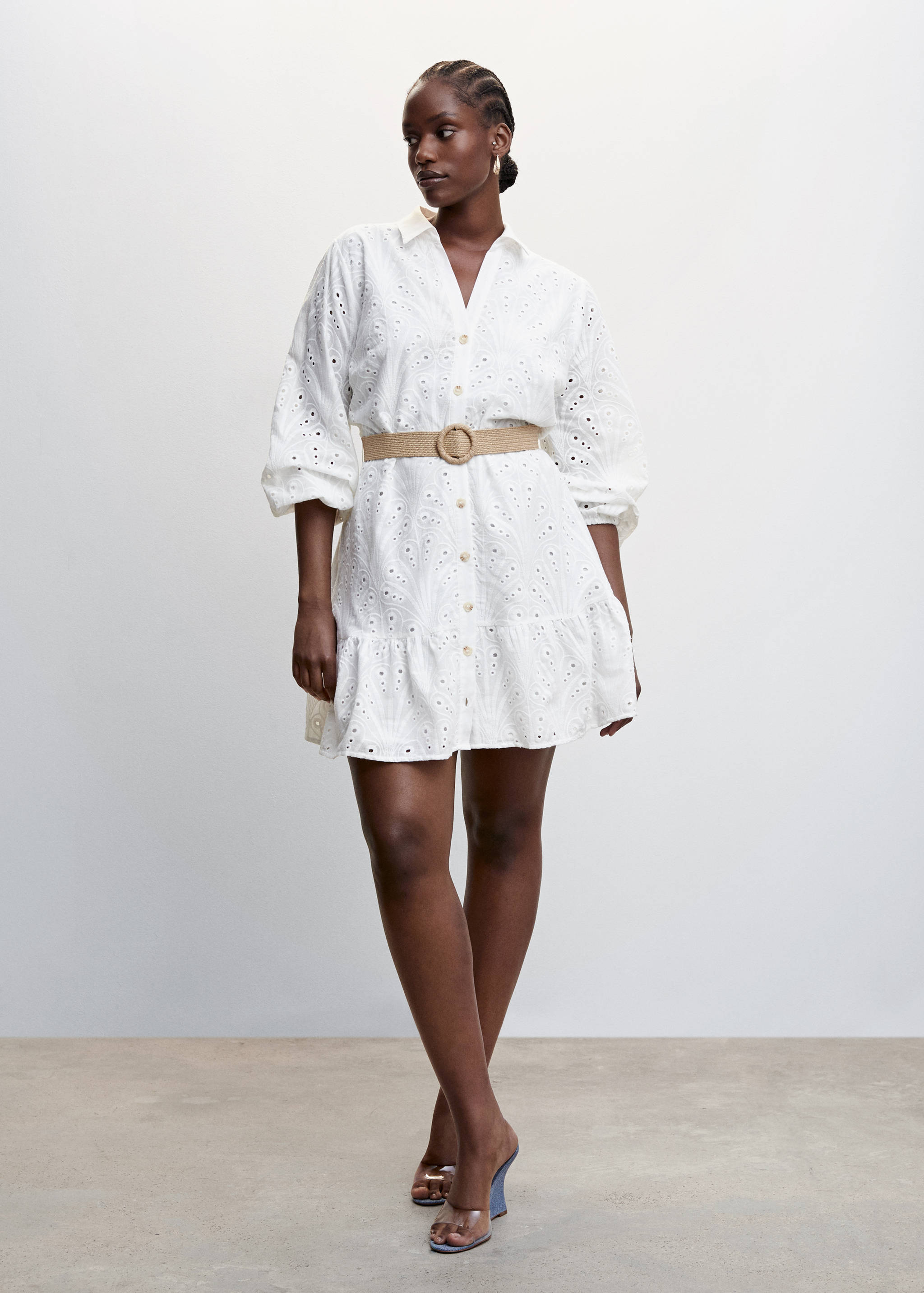 Belt shirt dress - Details of the article 3