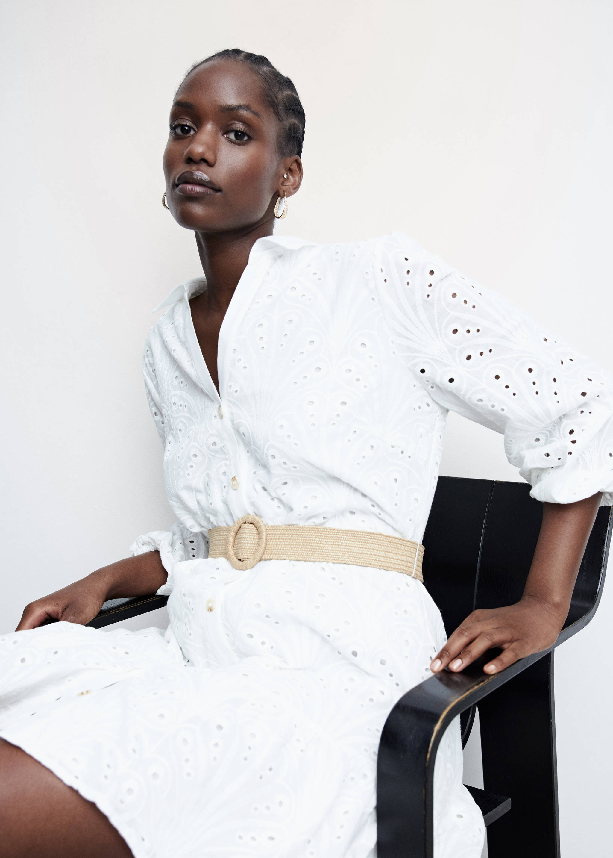 Belt shirt dress - Details of the article 4