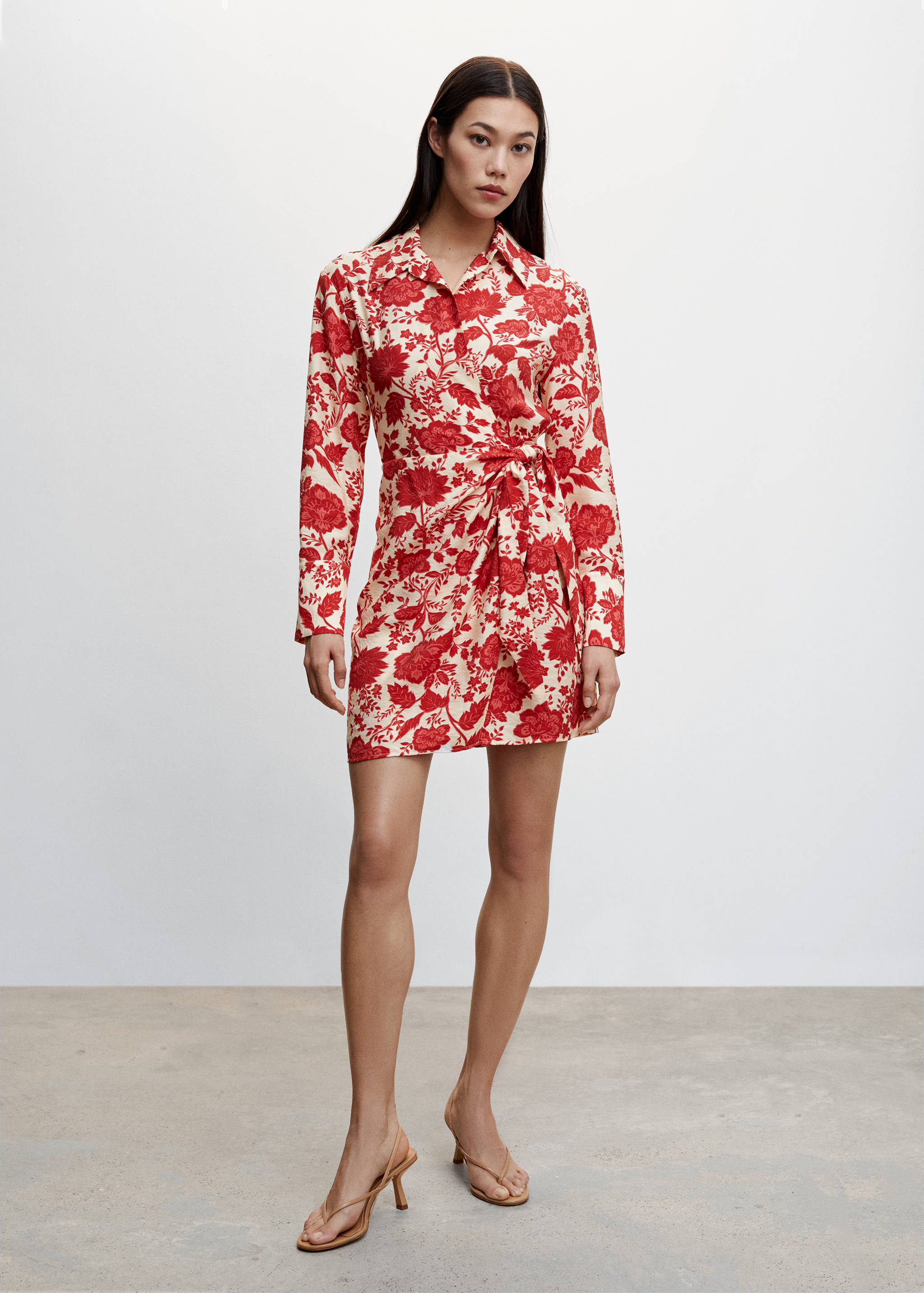 Floral wrap dress - General plane