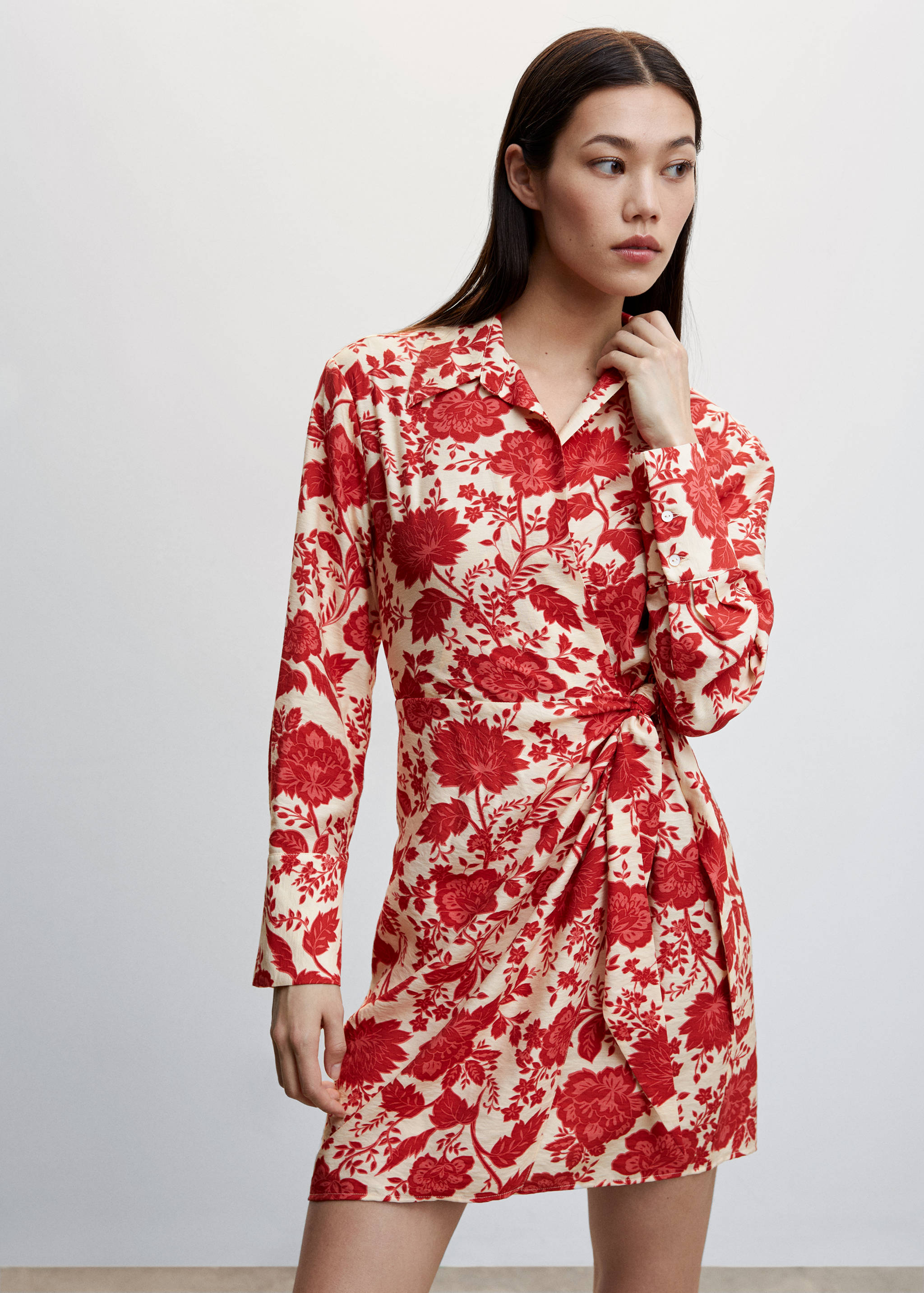 Floral wrap dress - Medium plane
