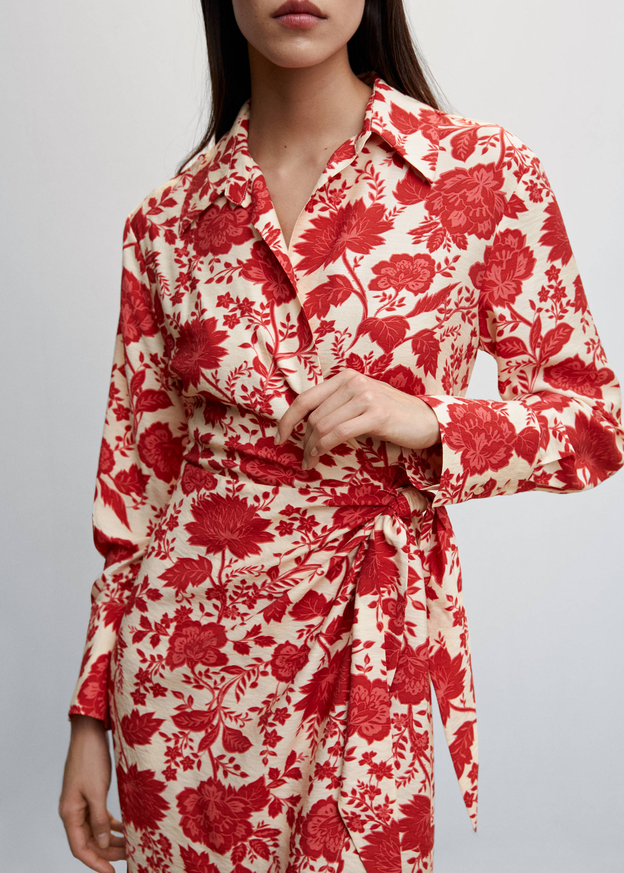 Floral wrap dress - Details of the article 6