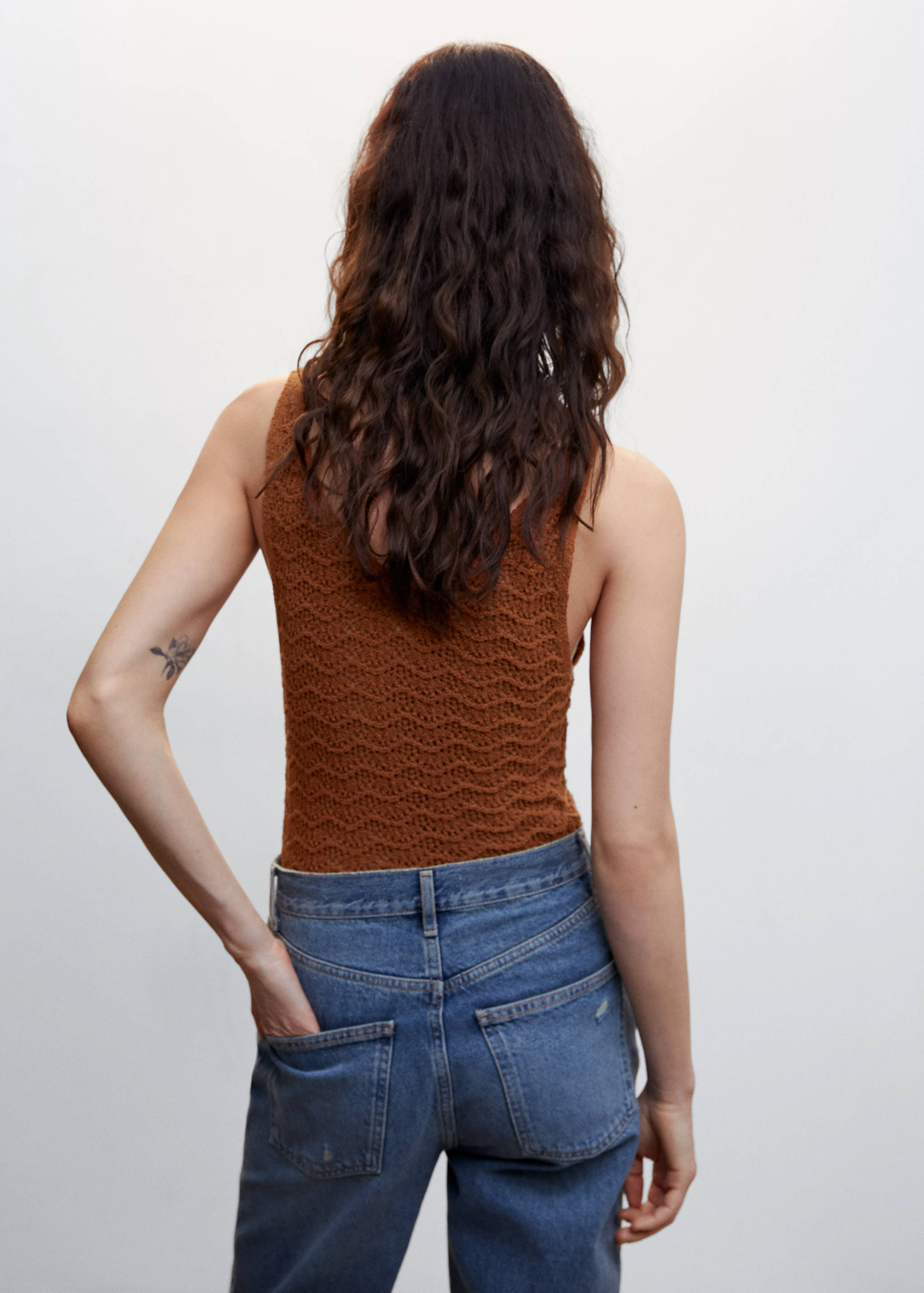 Top maille détails ajourés - Verso de l’article