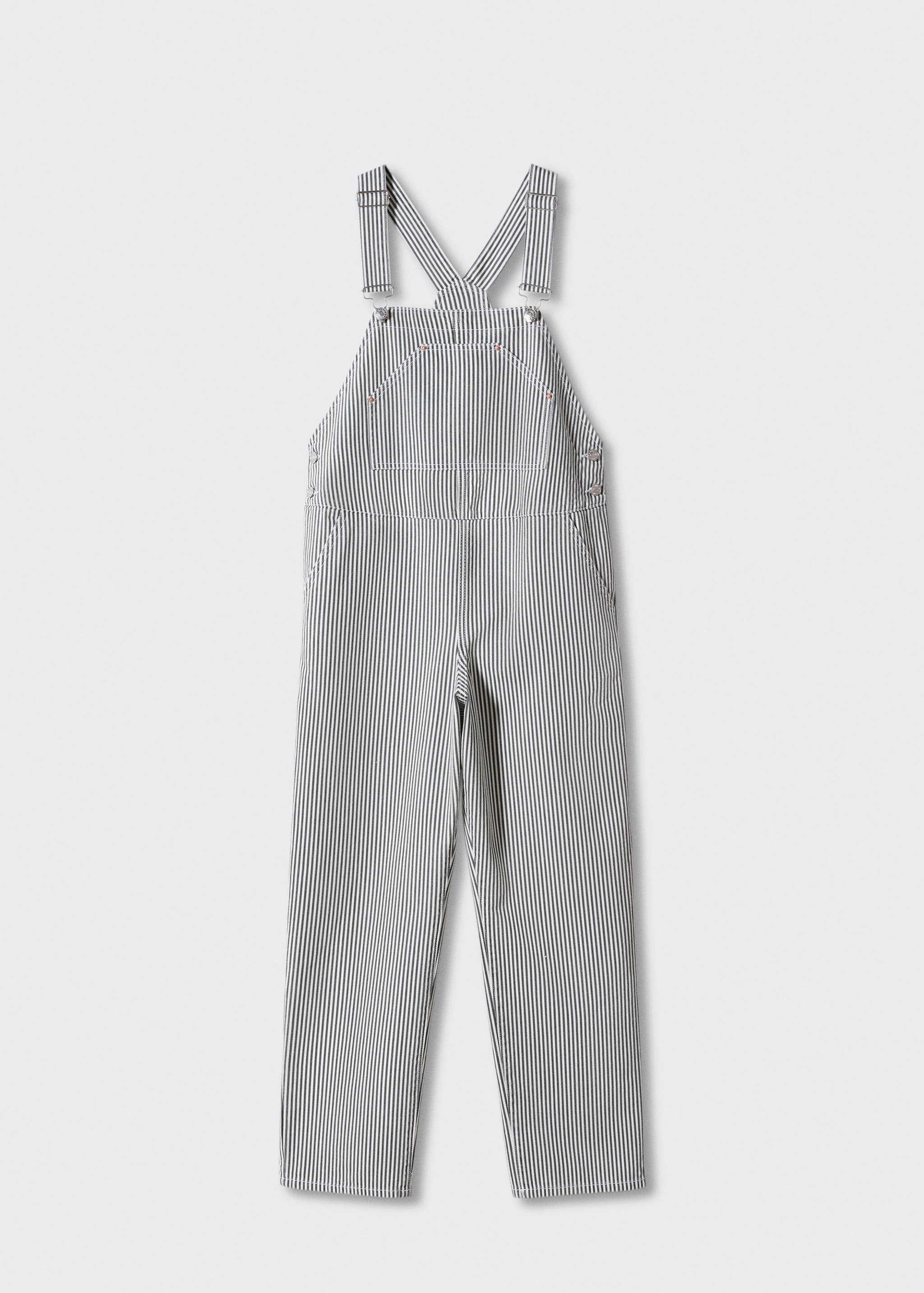 Salopette de grossesse en jean rayures - Article sans modèle