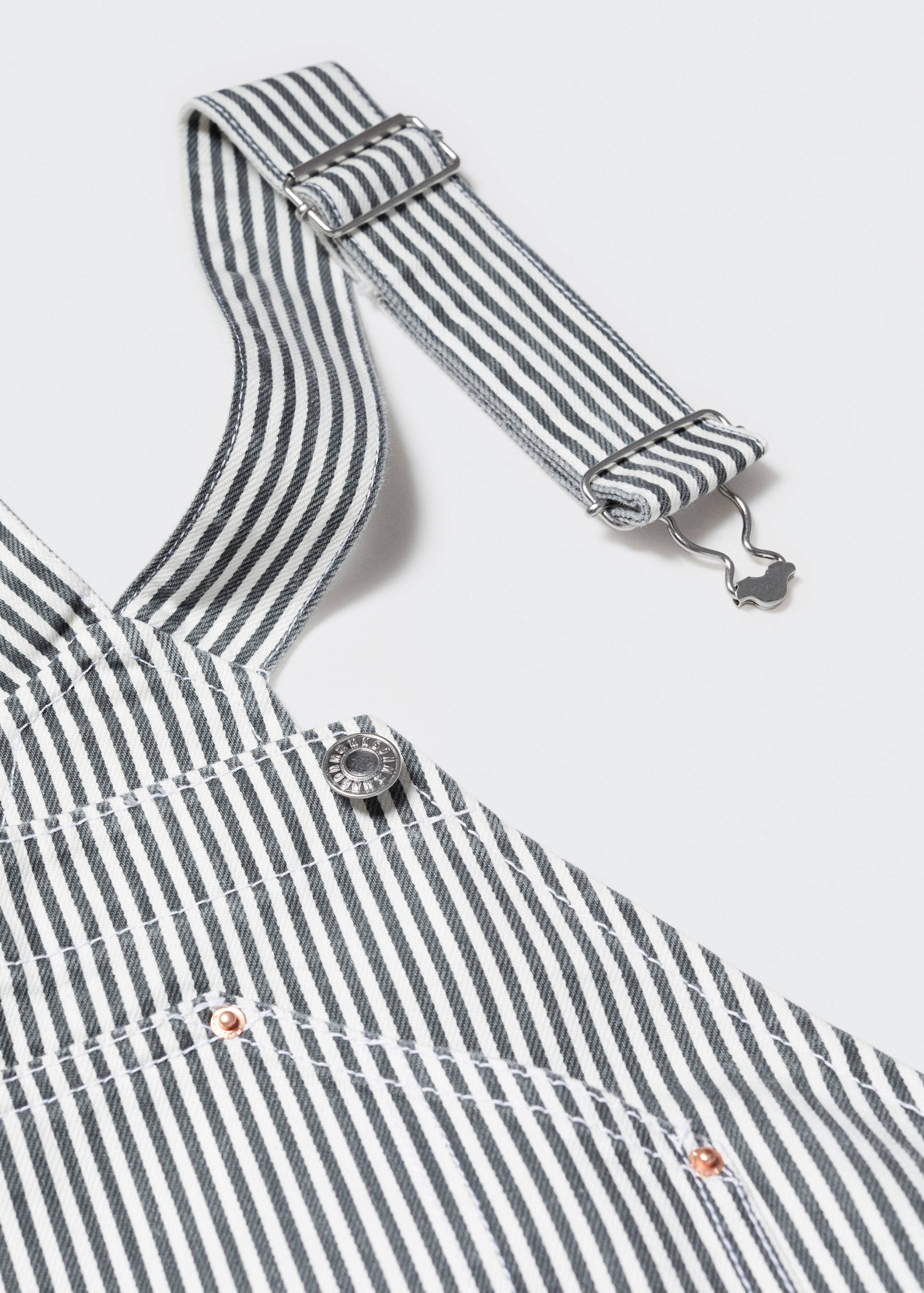 Salopette de grossesse en jean rayures - Détail de l'article 8