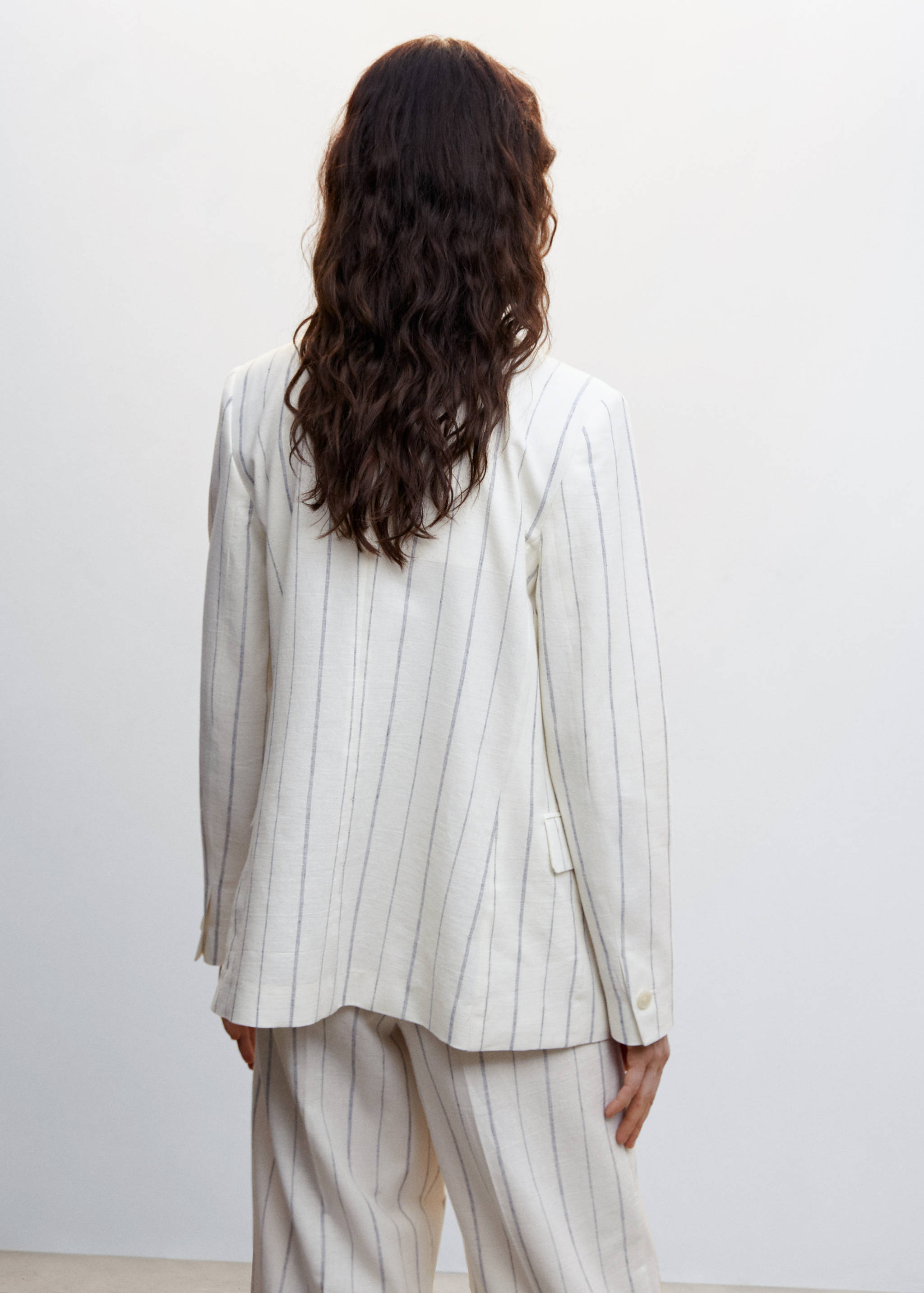 Striped suit blazer - Reverse of the article