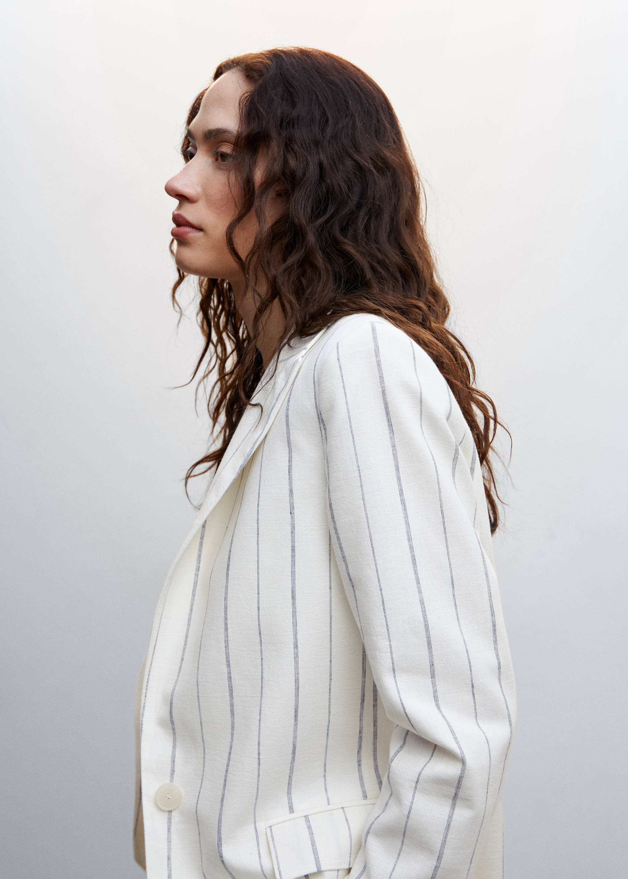 Striped suit blazer - Details of the article 1