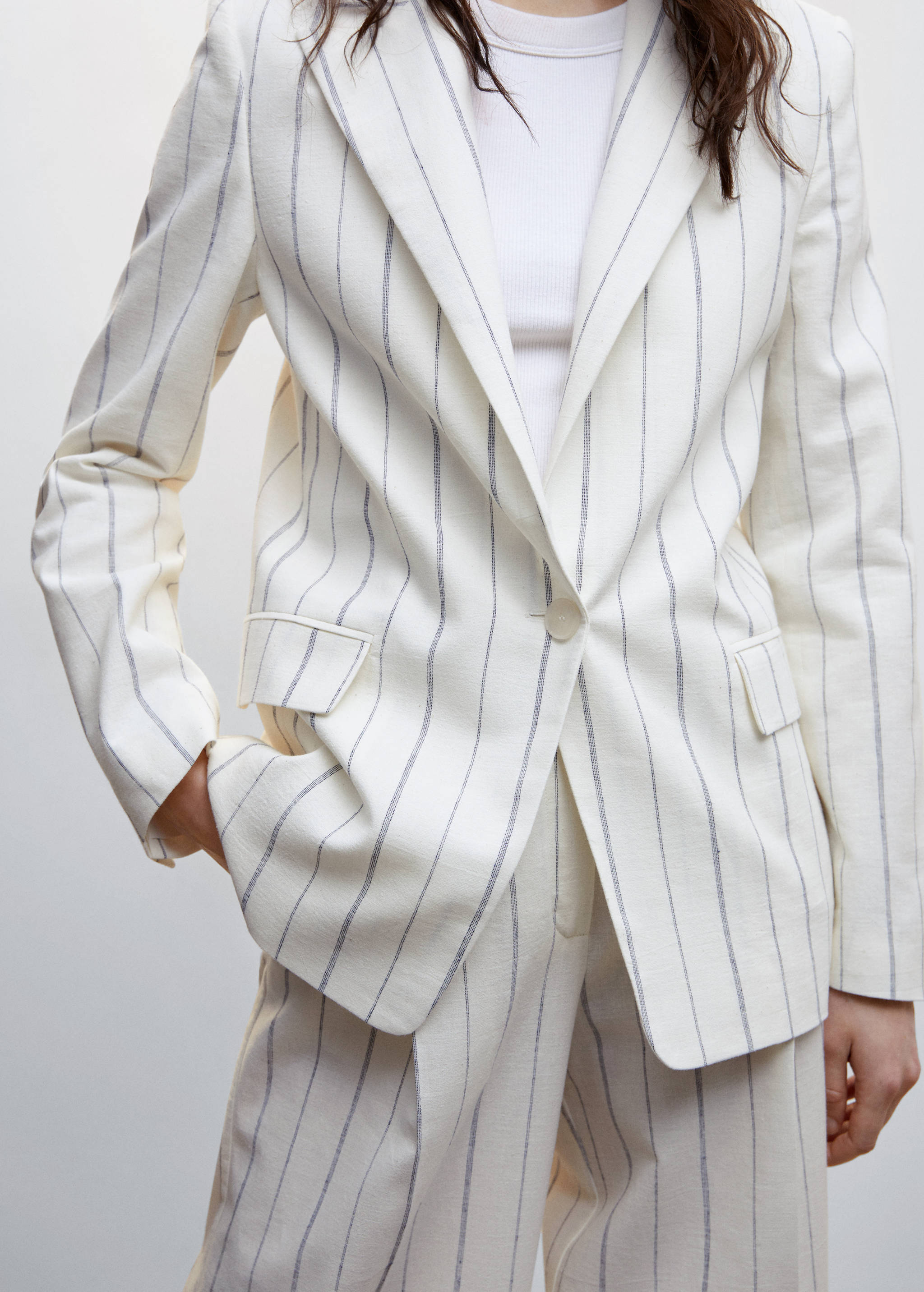 Striped suit blazer - Details of the article 6
