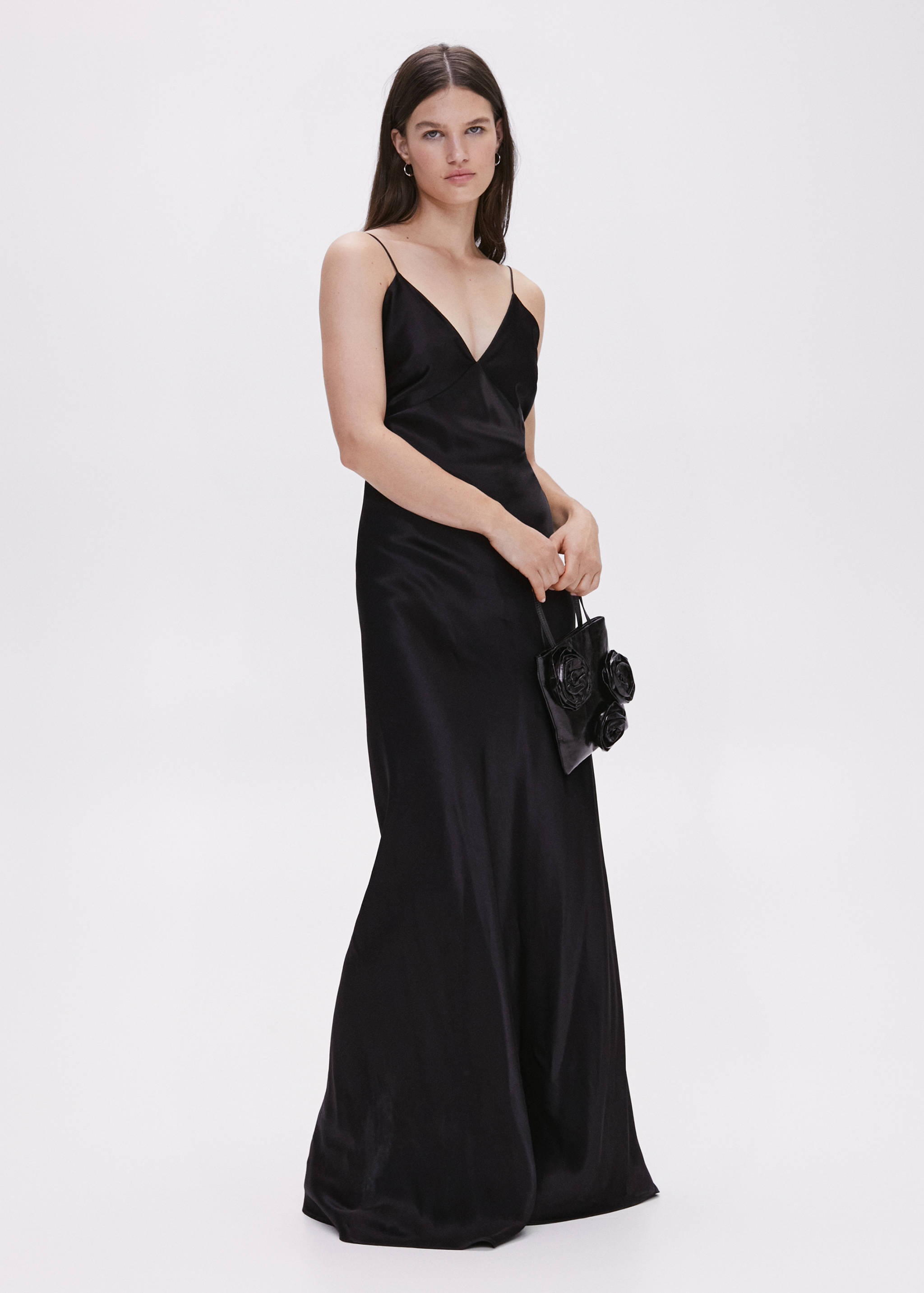 Robe style lingerie satinée - Plan général