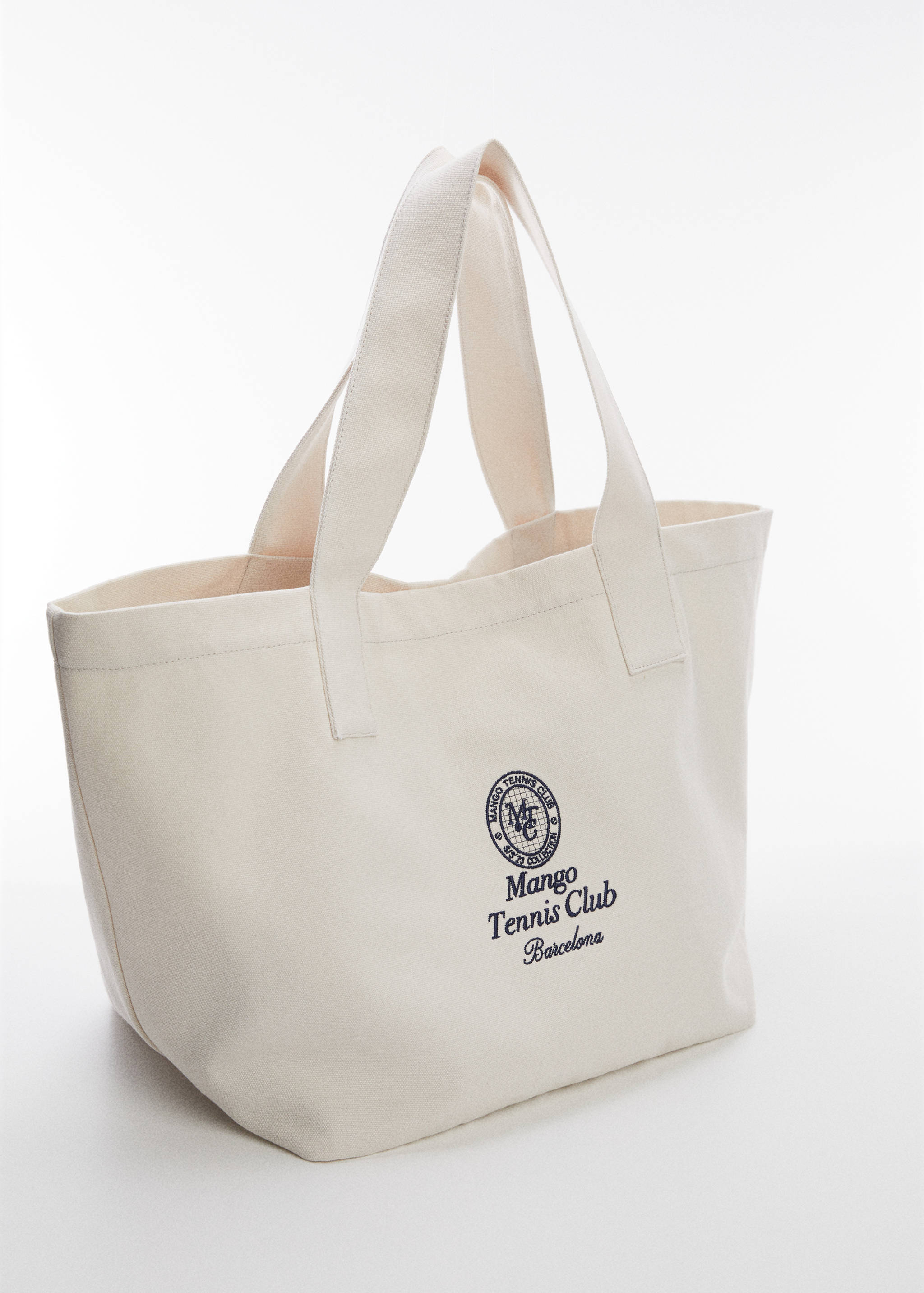 Embroidered tote bag - Medium plane