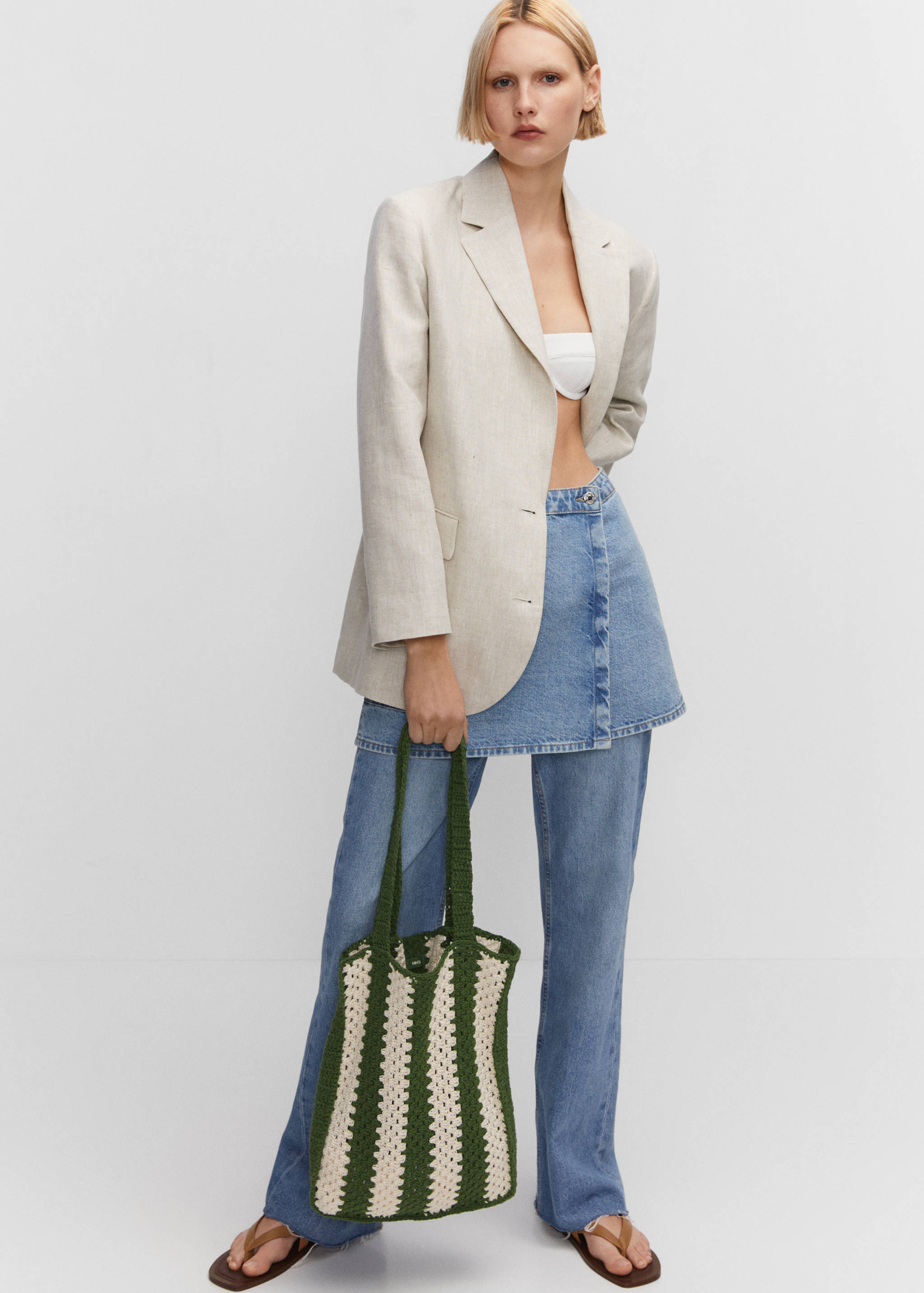 钩针编织桶包 - null