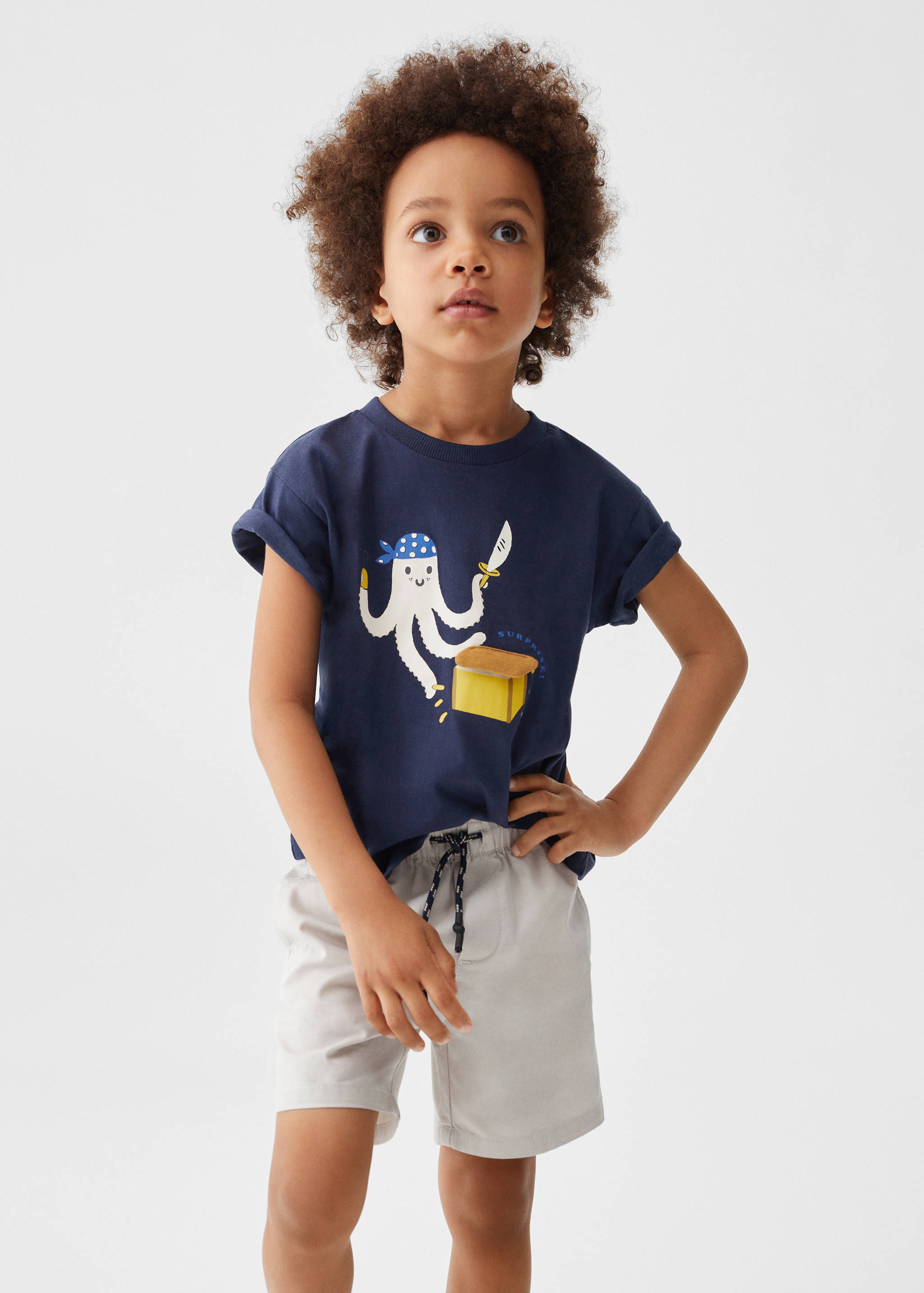 Bermuda coton - Plan moyen