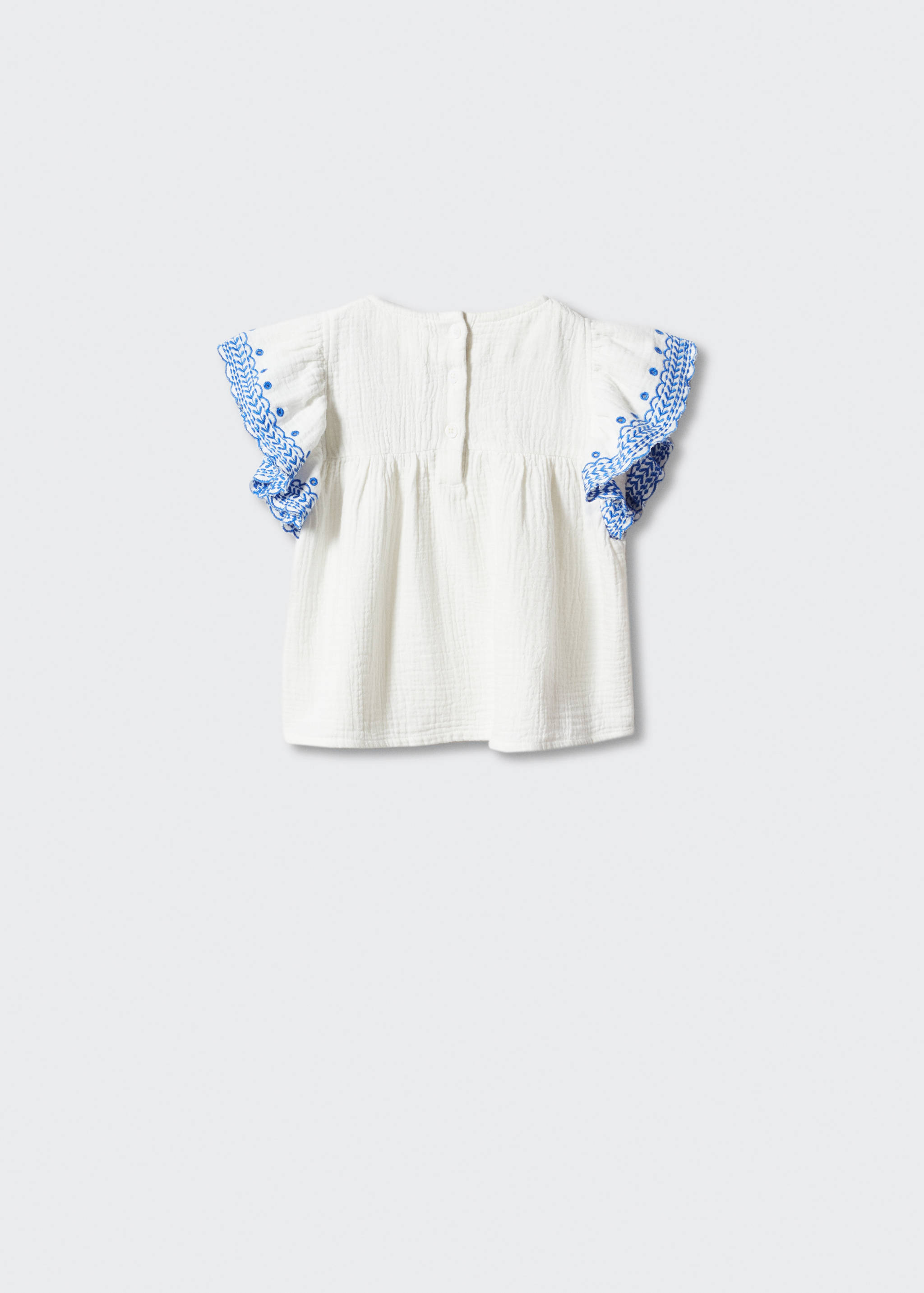 Embroidered details blouse - Reverse of the article