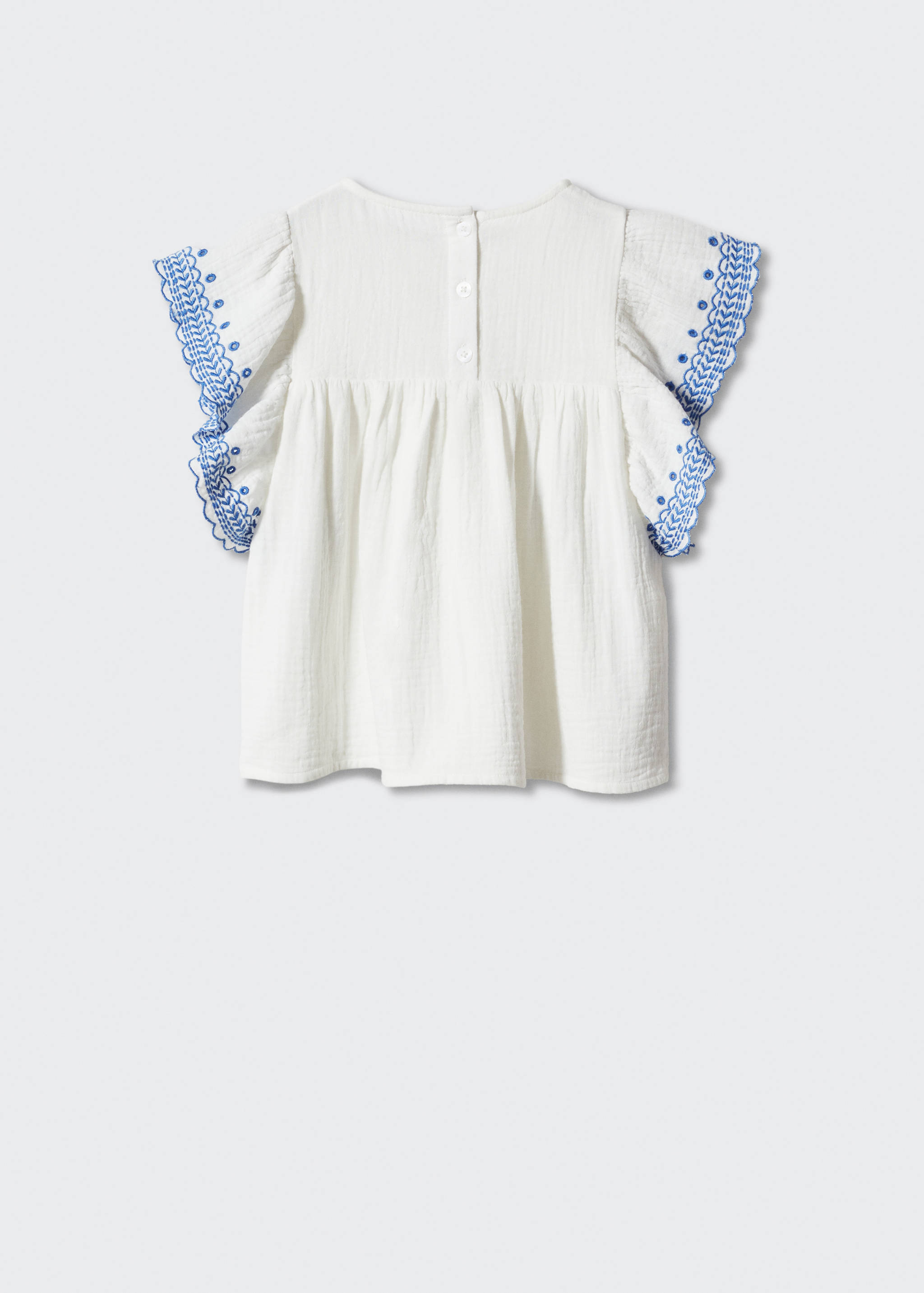 Ruffled sleeve blouse - Reverse of the article