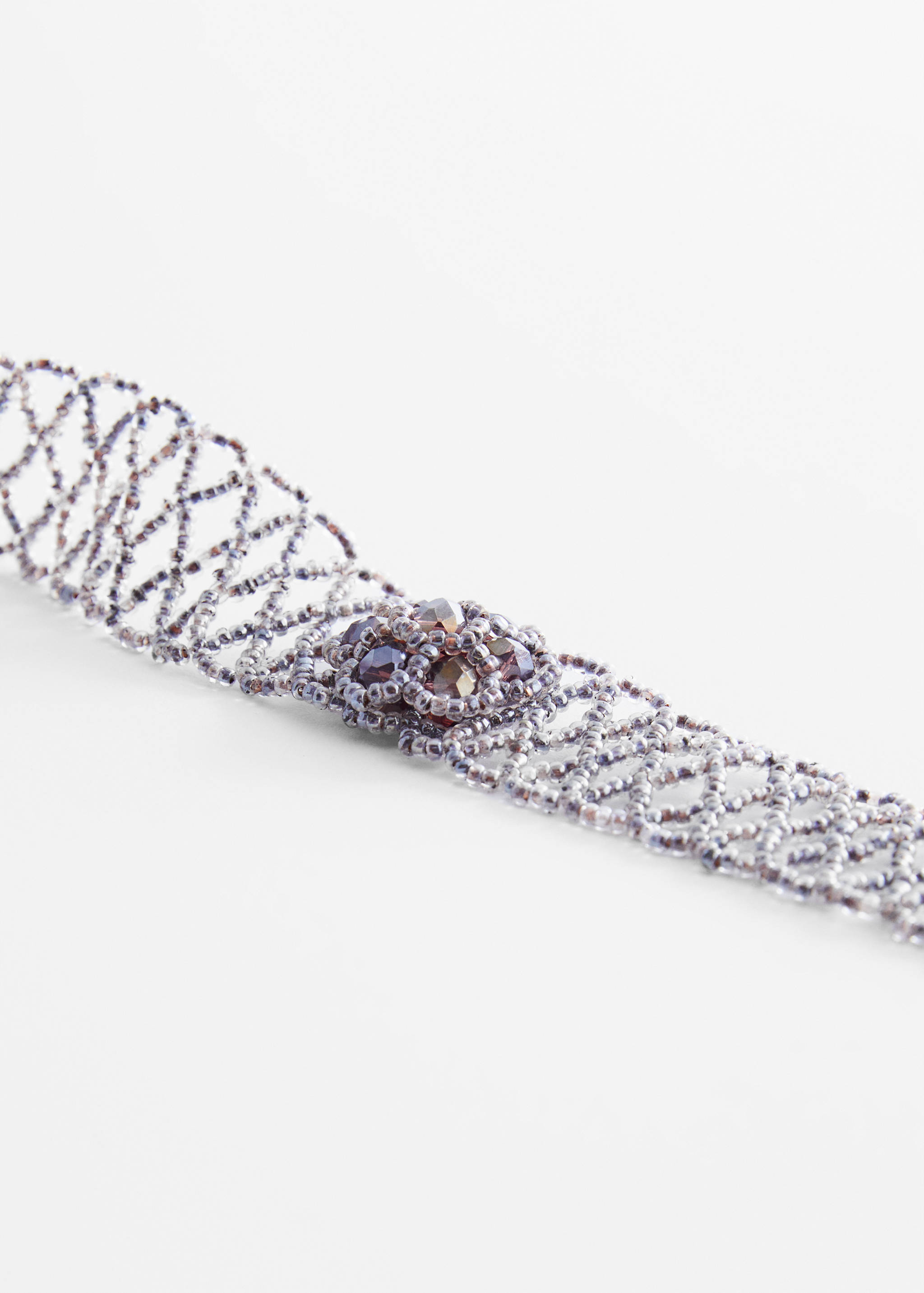 Crystals flower choker - Medium plane