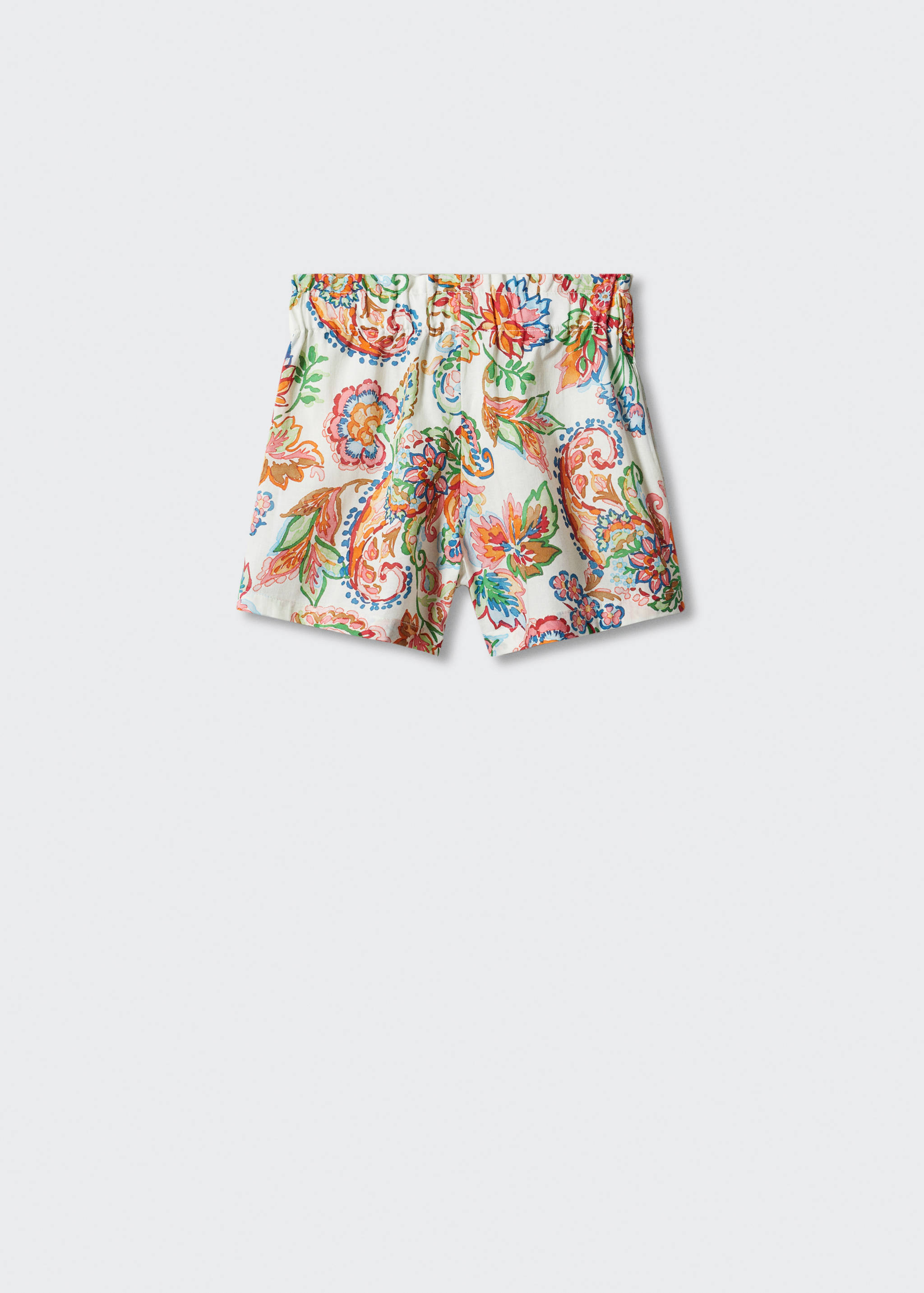 Floral print shorts - Reverse of the article