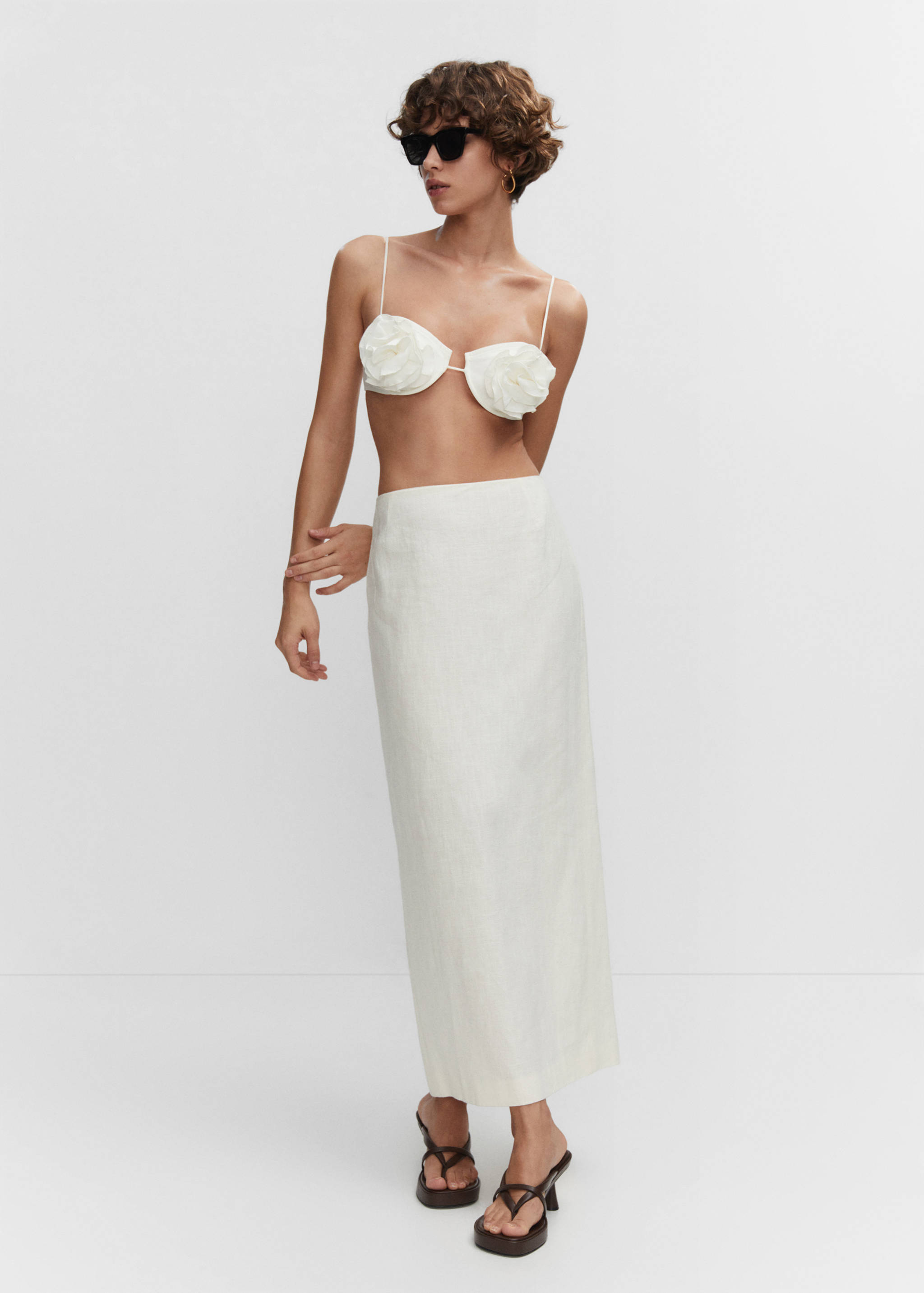 Top maxi flores - Plano general