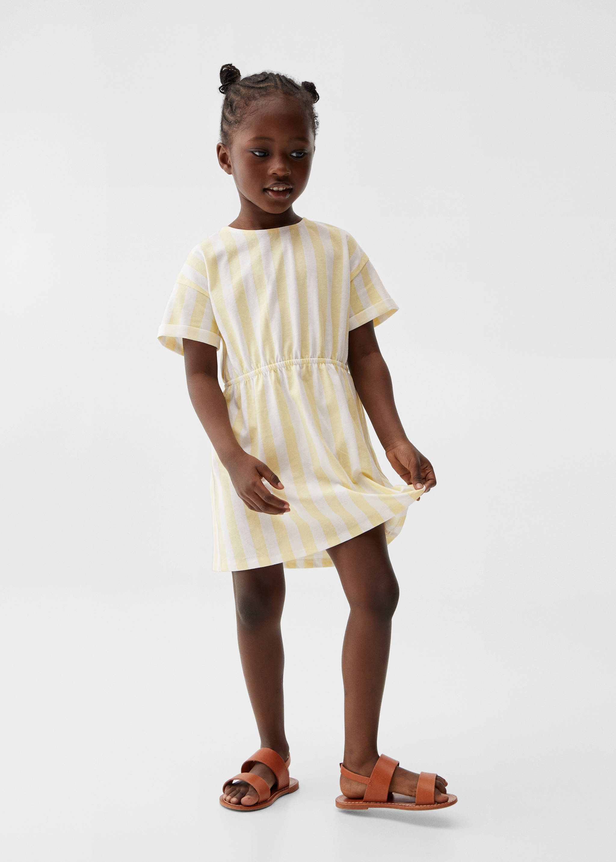 Striped cotton dress - General plane
