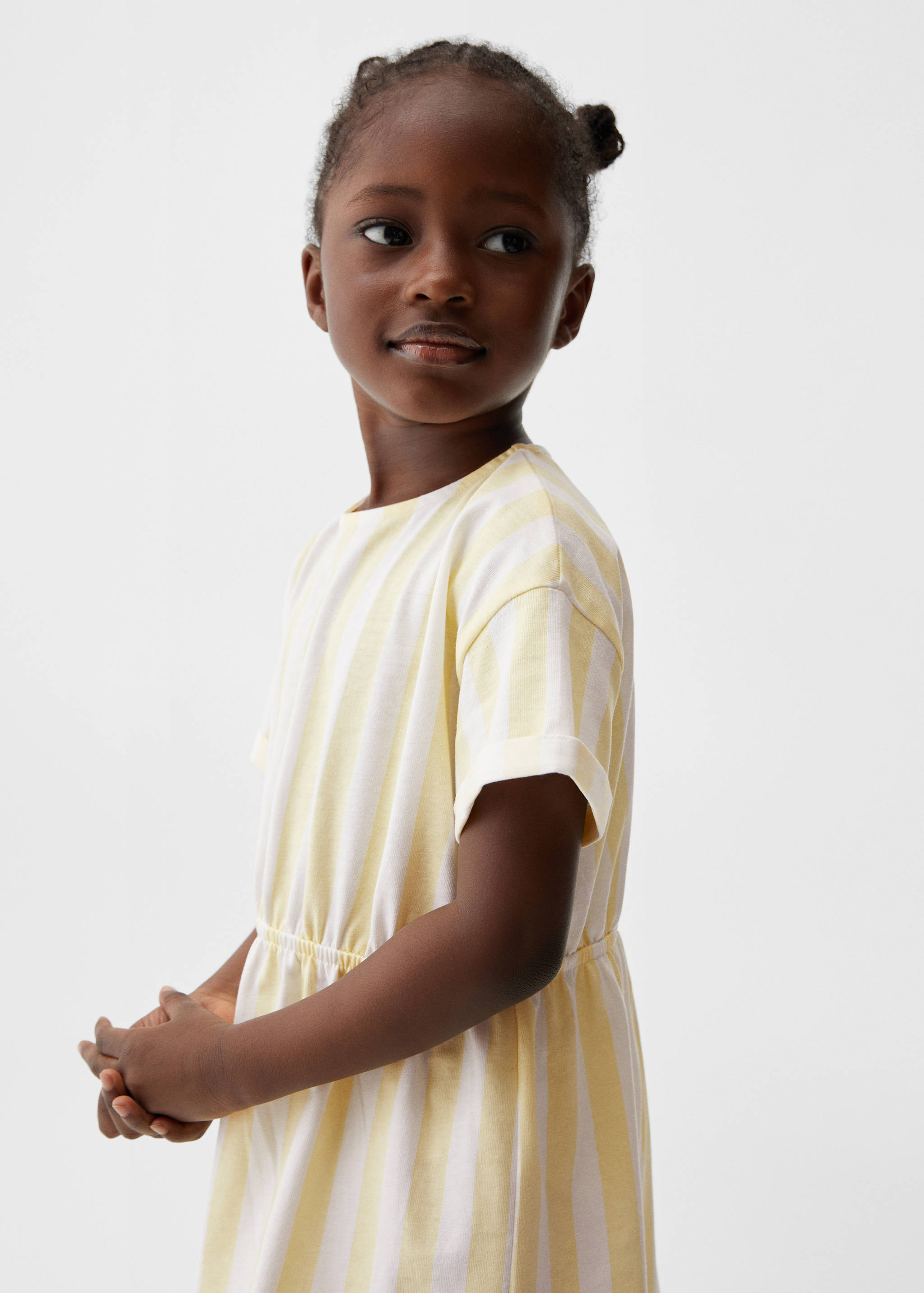 Striped cotton dress - Medium plane