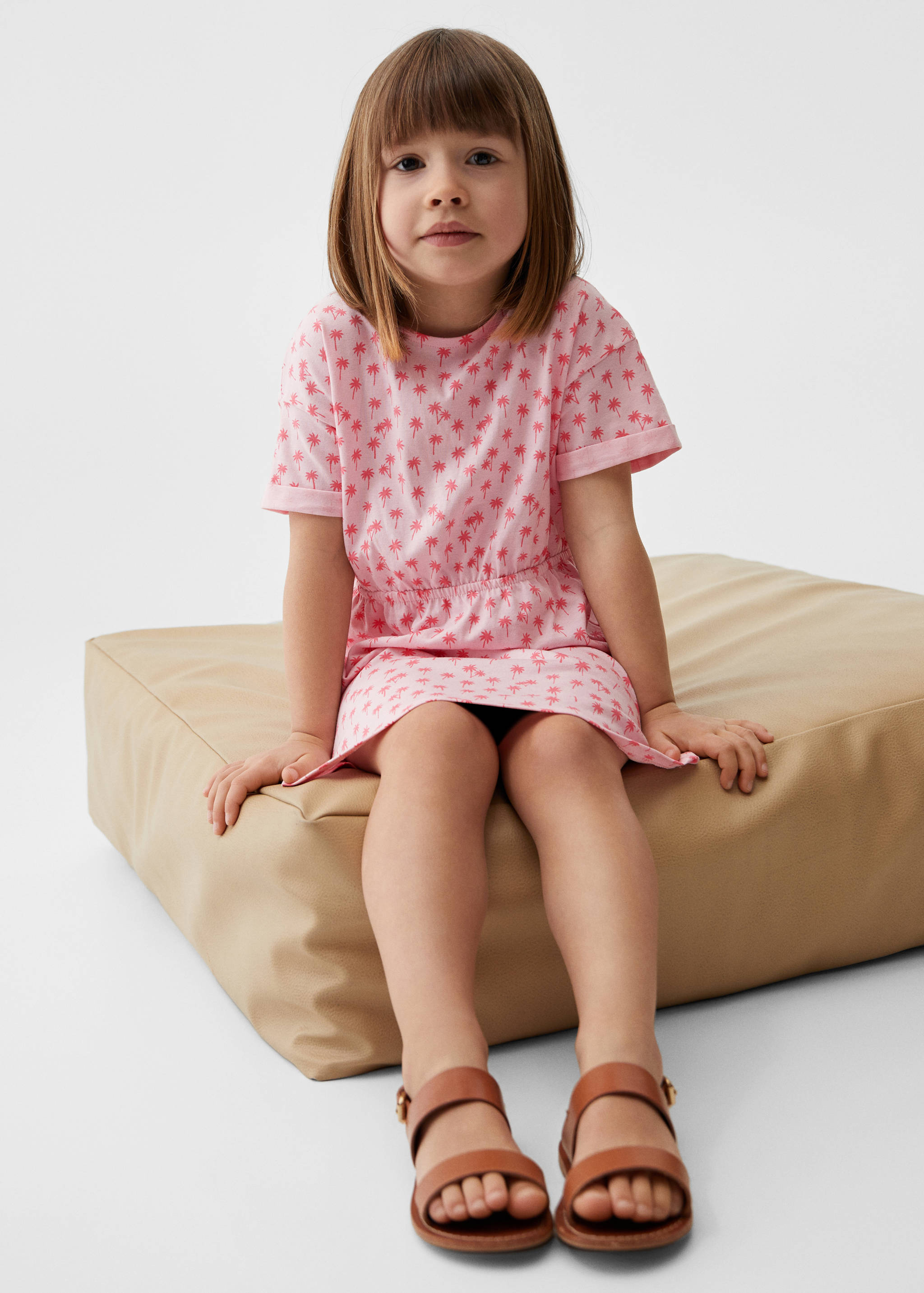 Striped cotton dress - Medium plane