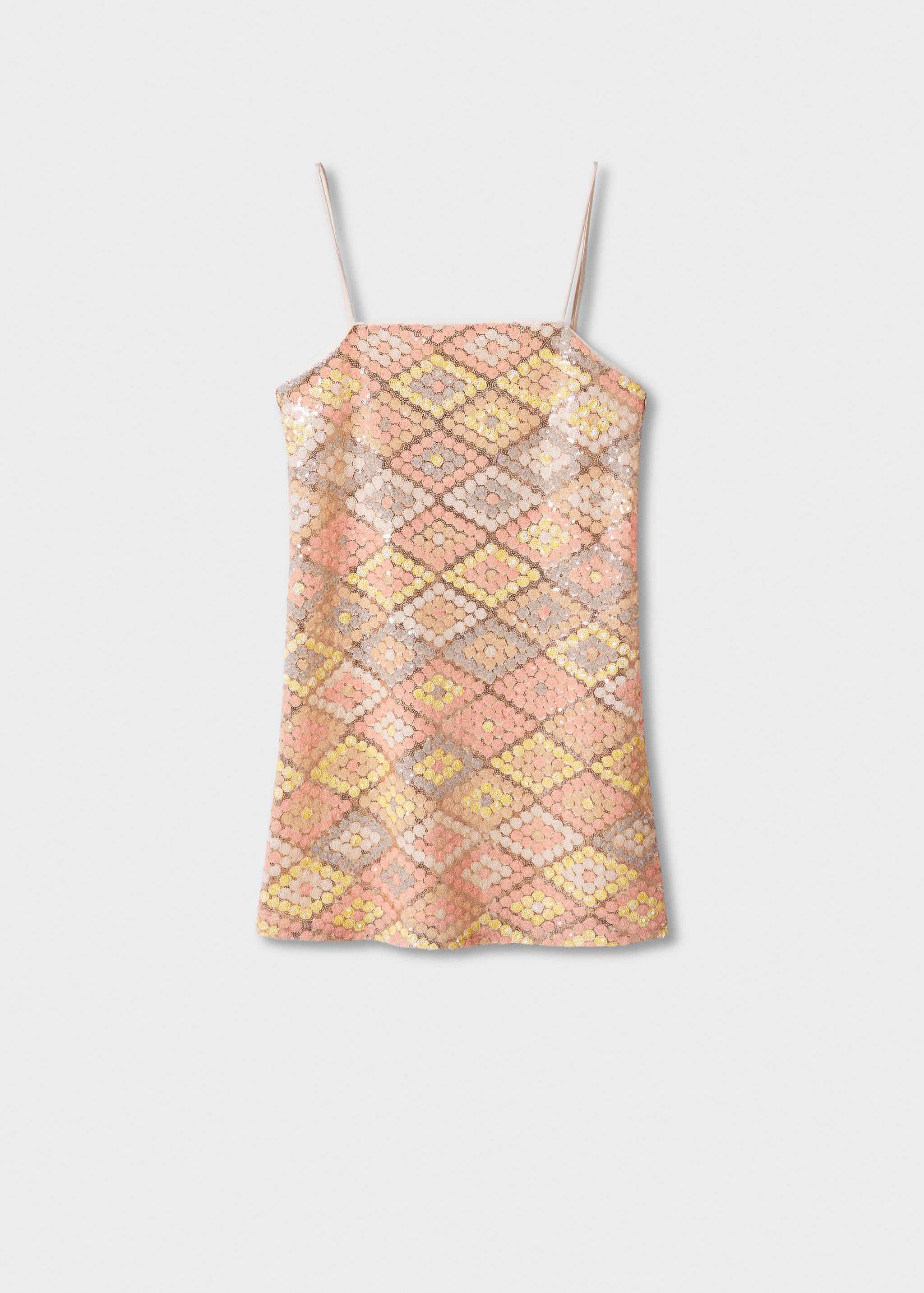 Semi-transparent short sequin dress - Article without model