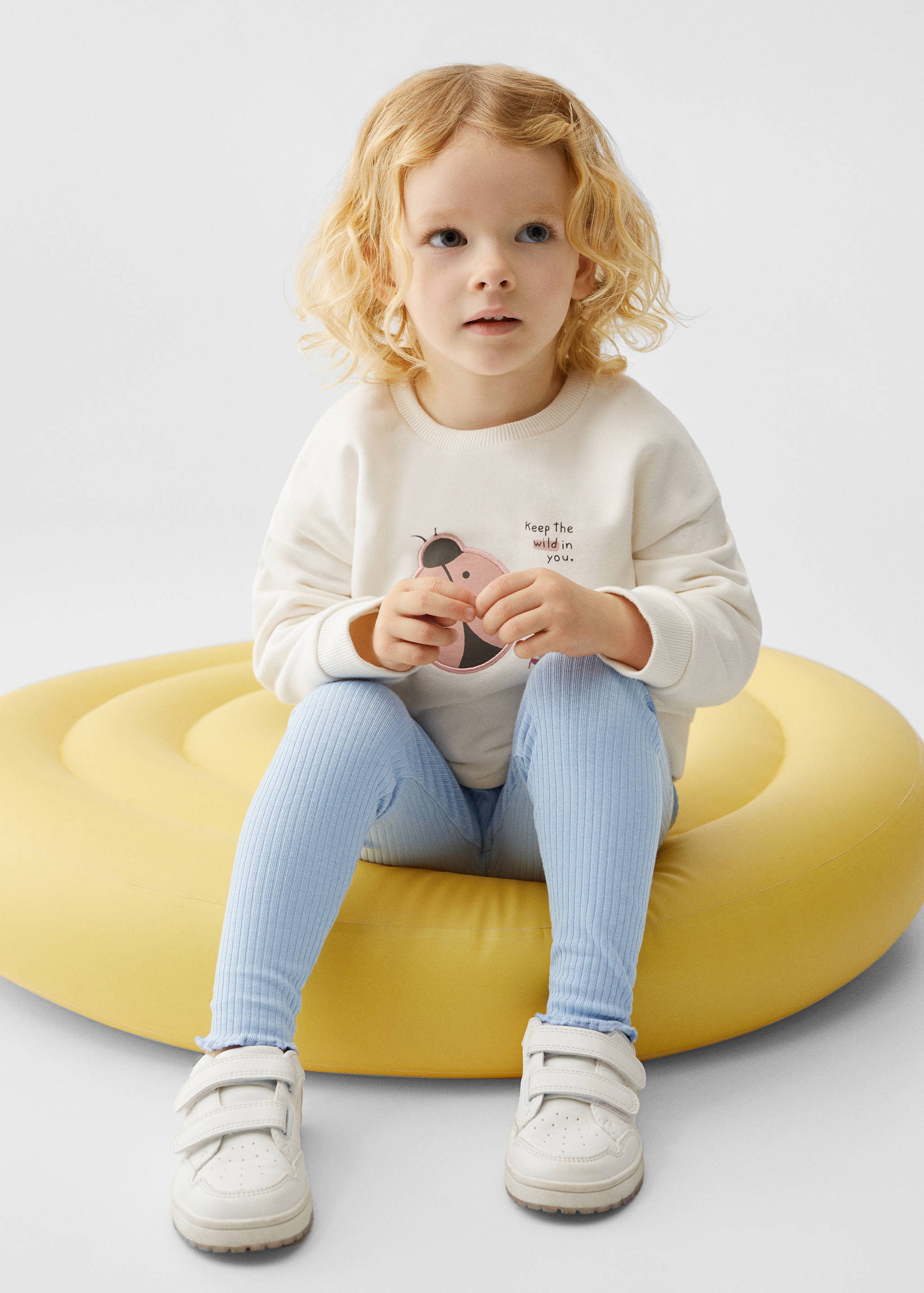 Ribbed leggings - Medium plane