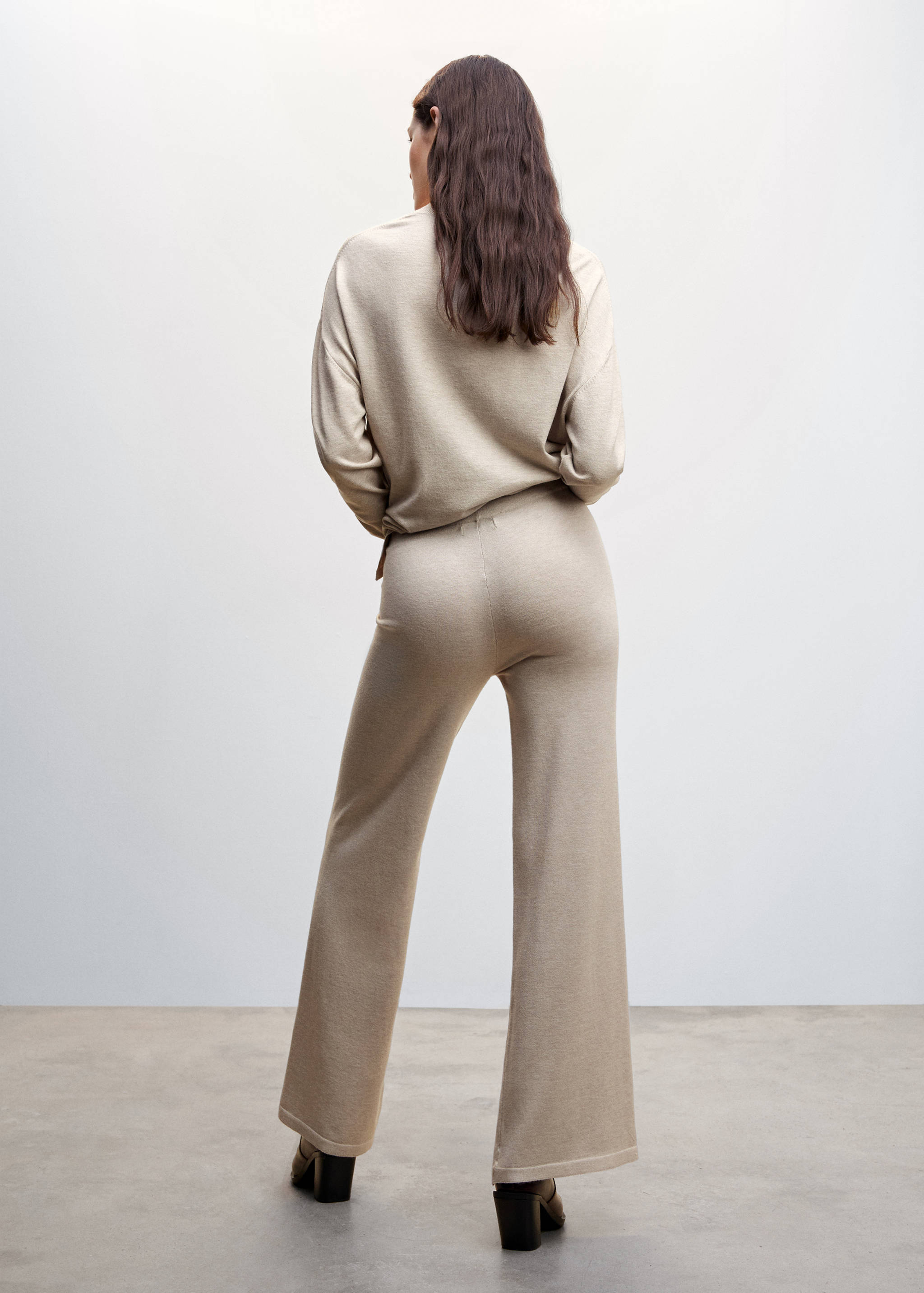 Knitted wideleg trousers - Reverse of the article