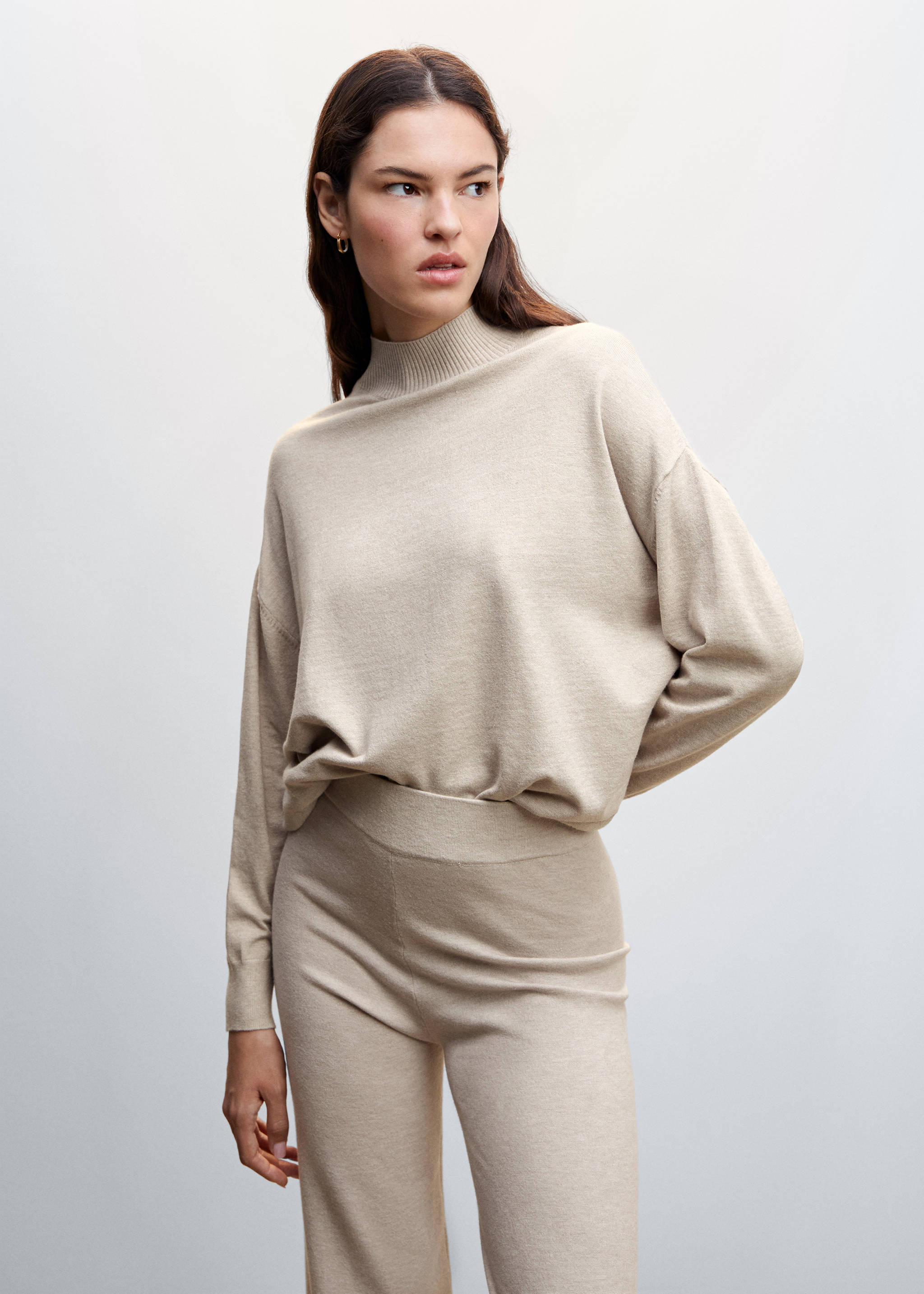 Knitted wideleg trousers - Details of the article 1