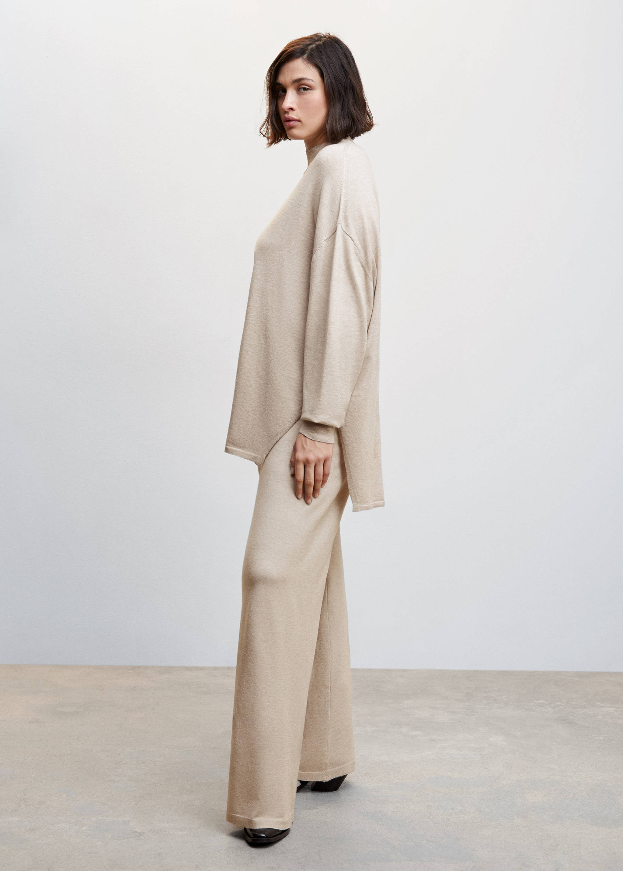 Knitted wideleg trousers - Details of the article 4