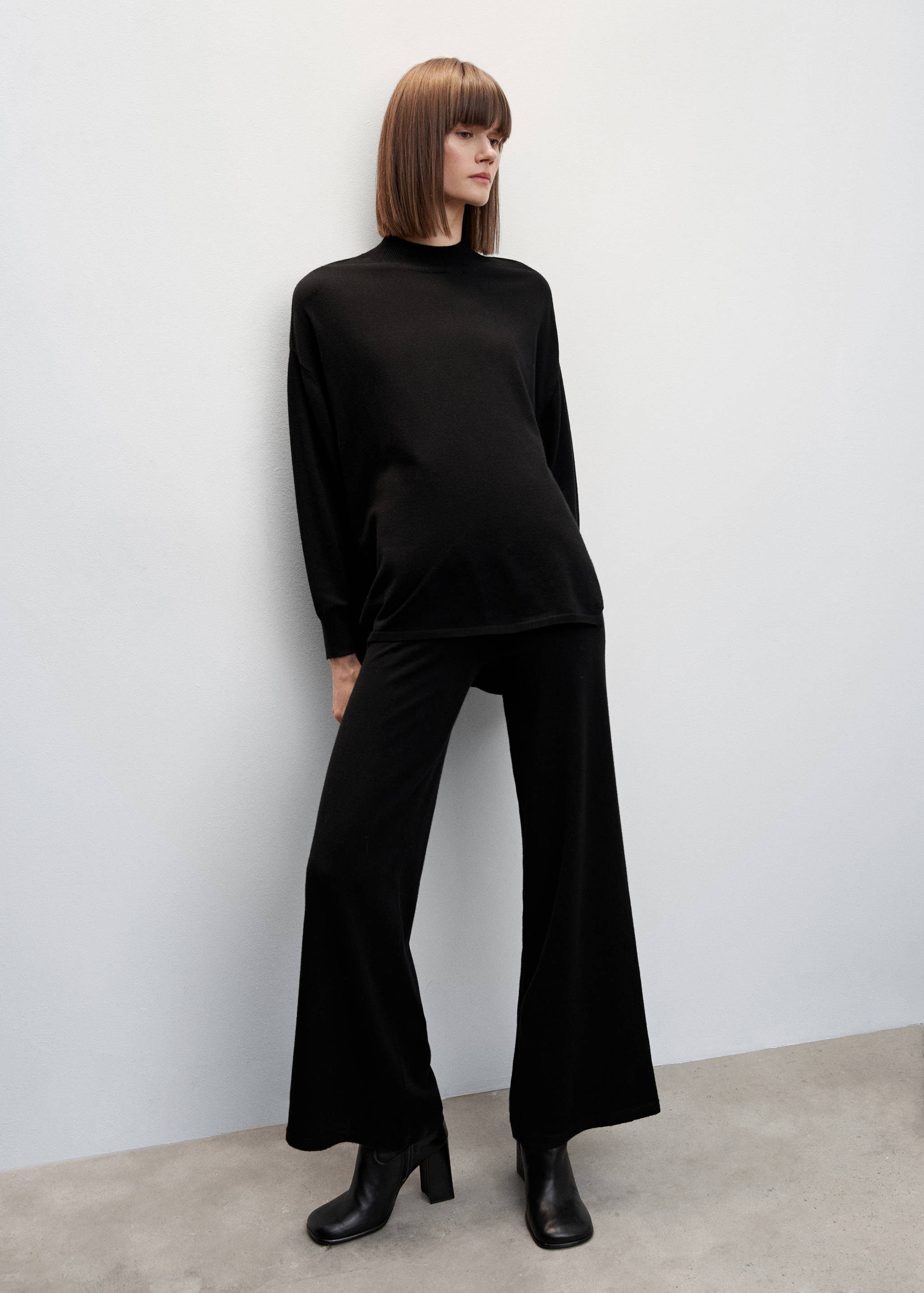 Knitted wideleg trousers - General plane