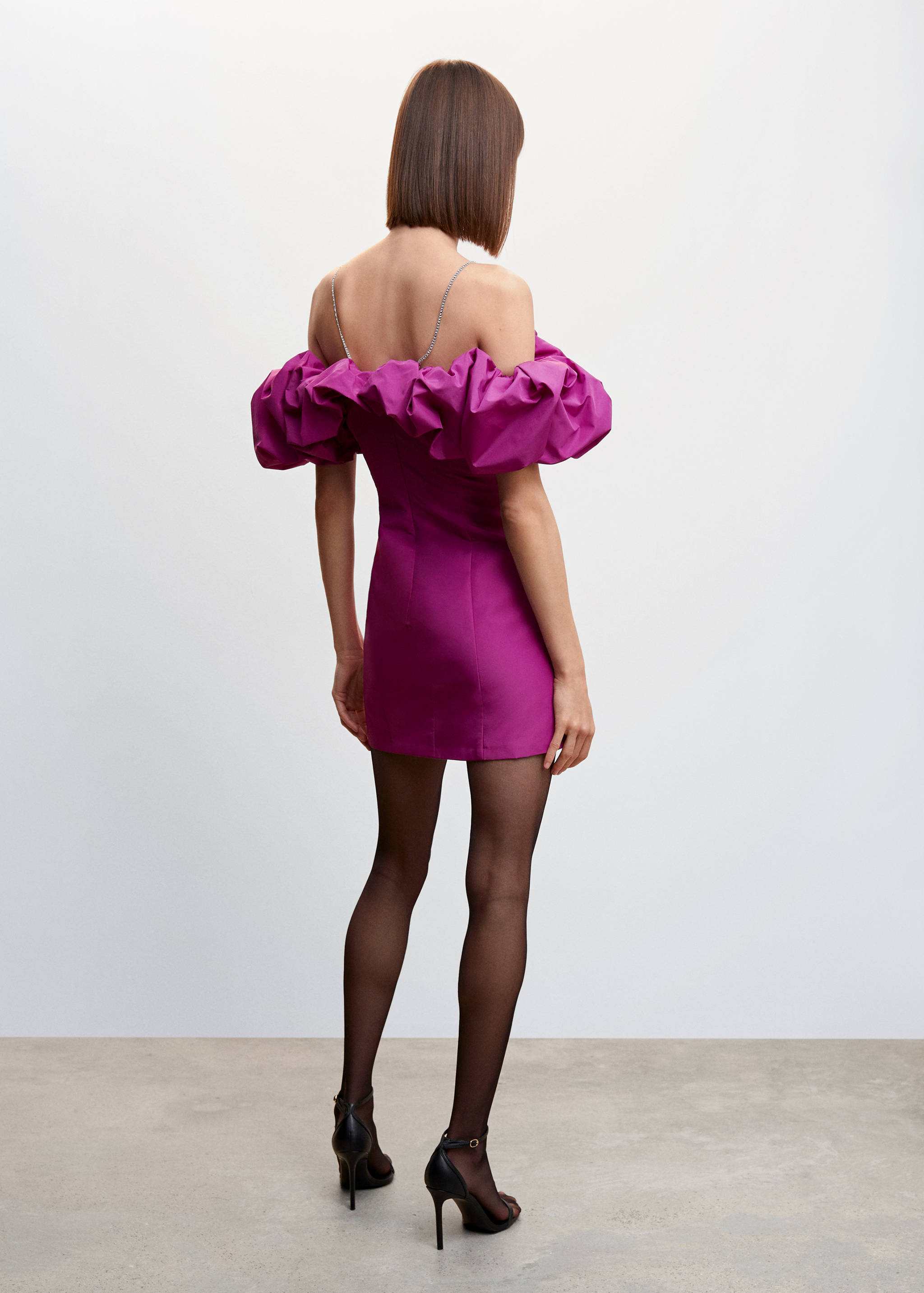 Robe courte manches bouffantes - Verso de l’article