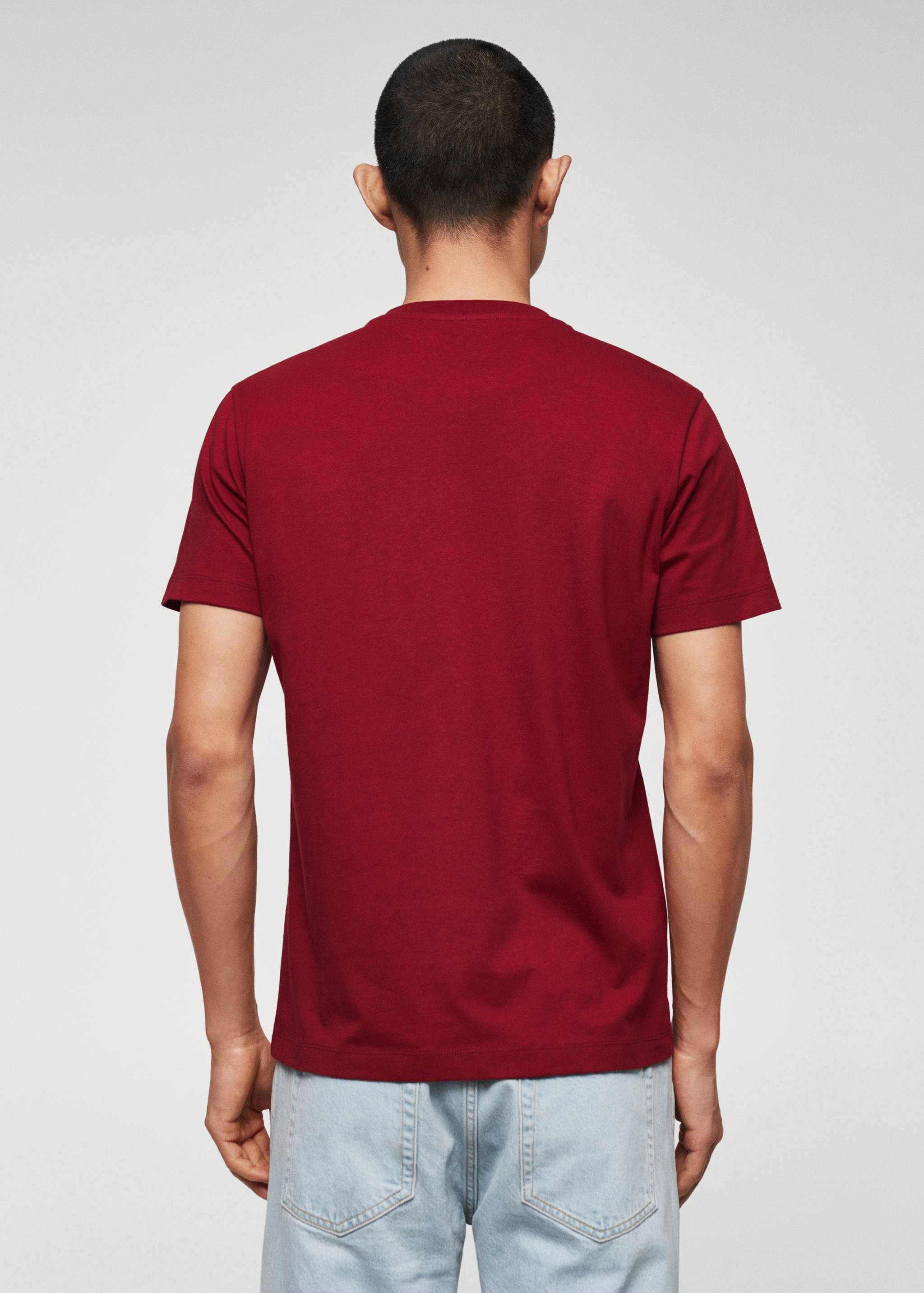 T-shirt essentiel léger col V - Verso de l’article