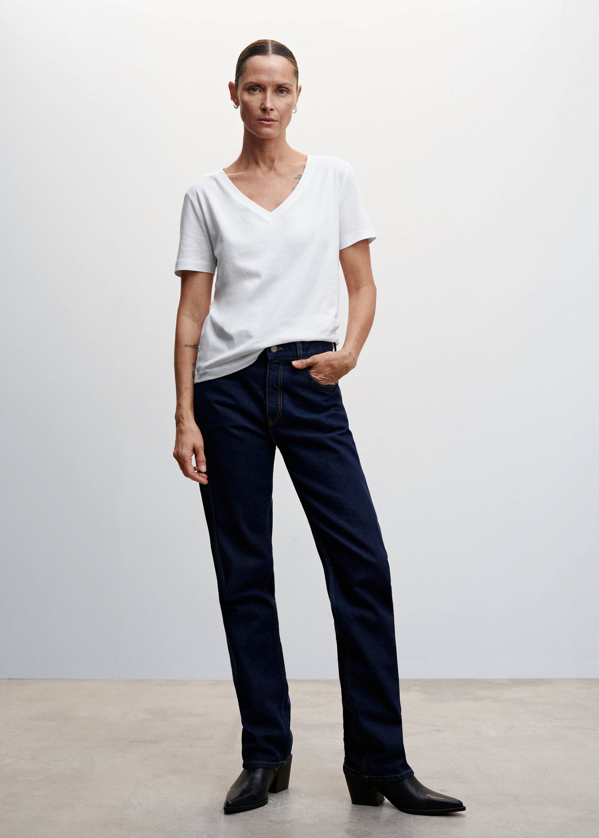 T-shirt basique en coton - Plan général