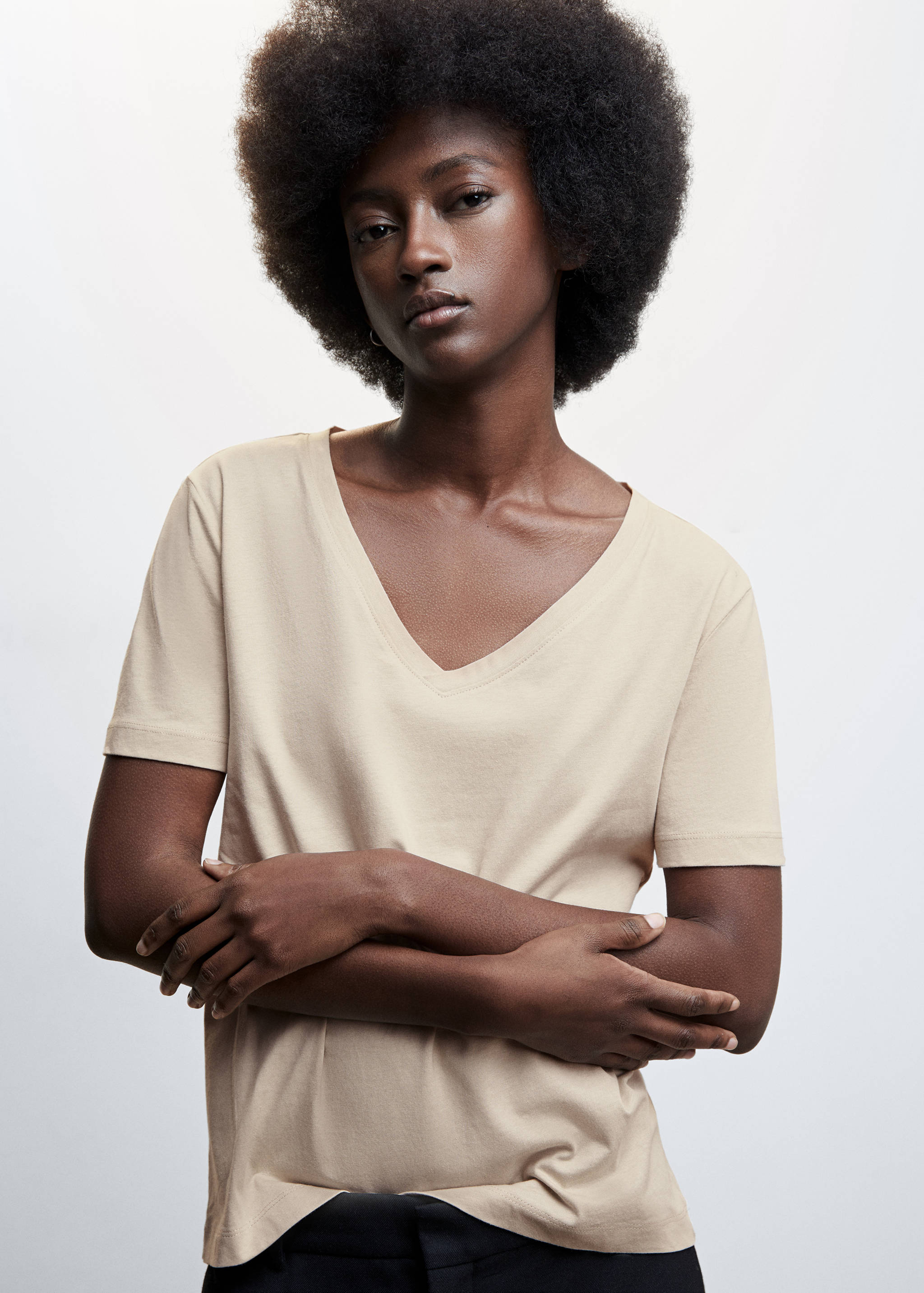 T-shirt basique en coton - Détail de l'article 1