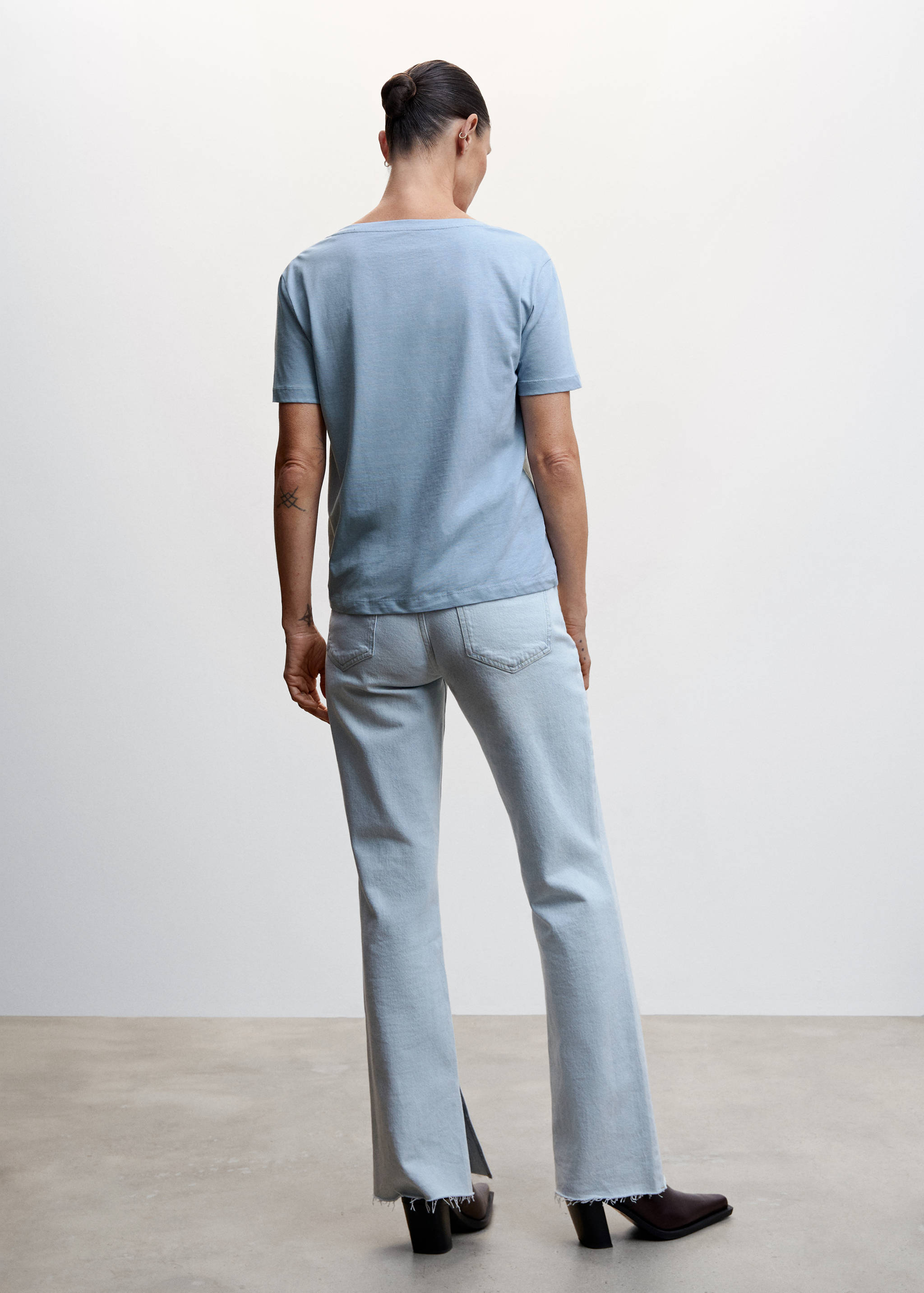 T-shirt basique en coton - Verso de l’article