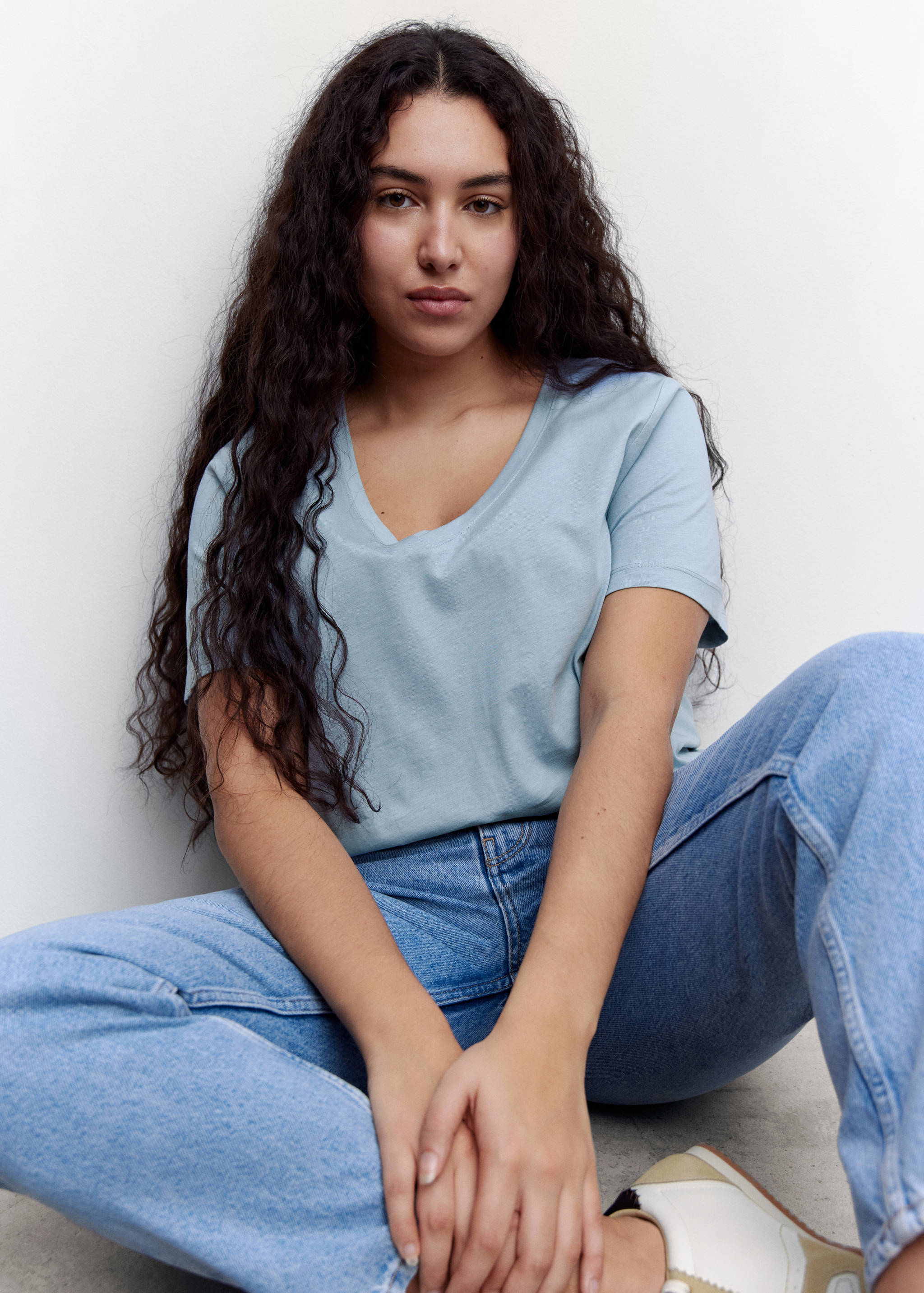 T-shirt basique en coton - Détail de l'article 4