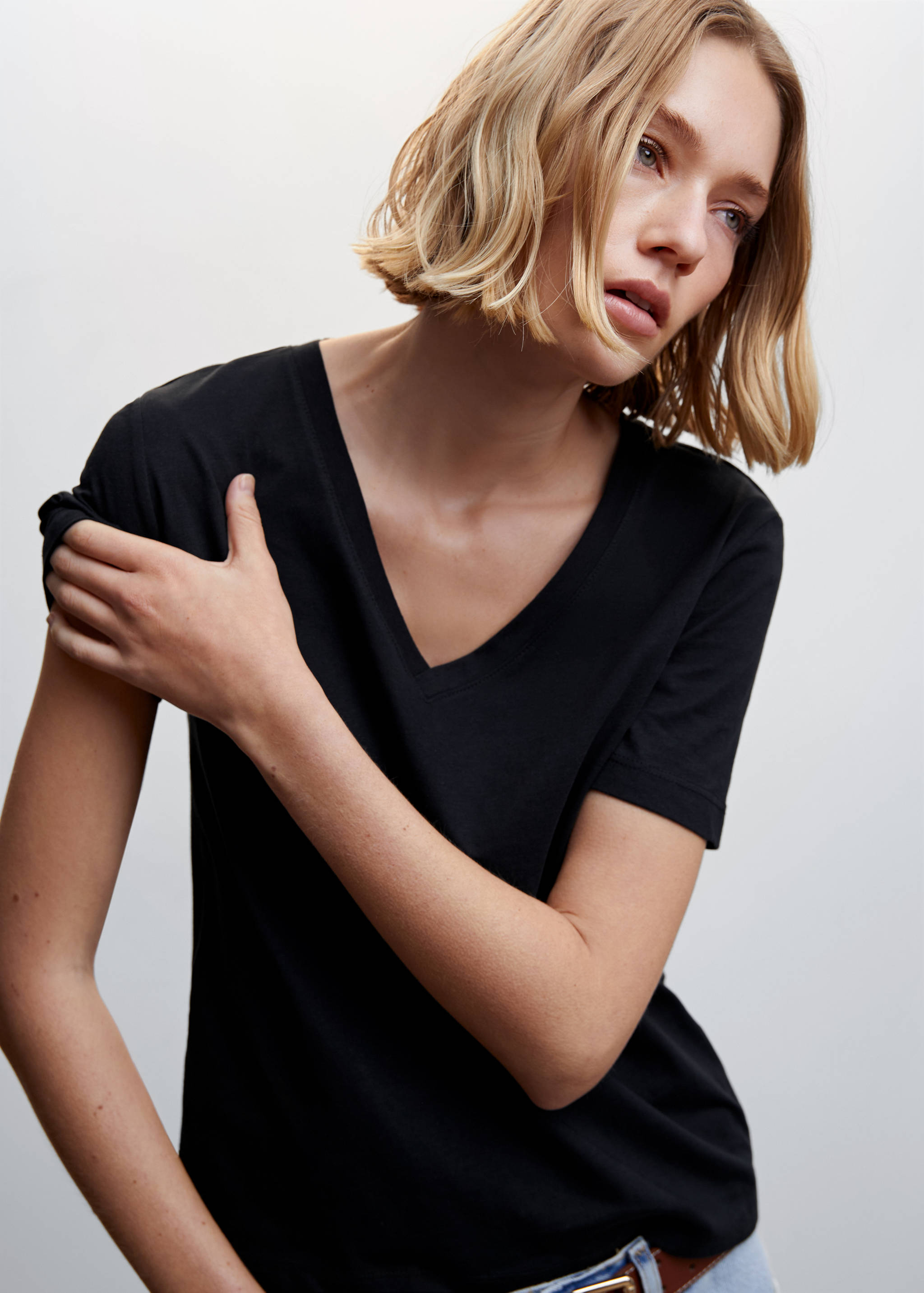 T-shirt basique en coton - Détail de l'article 1