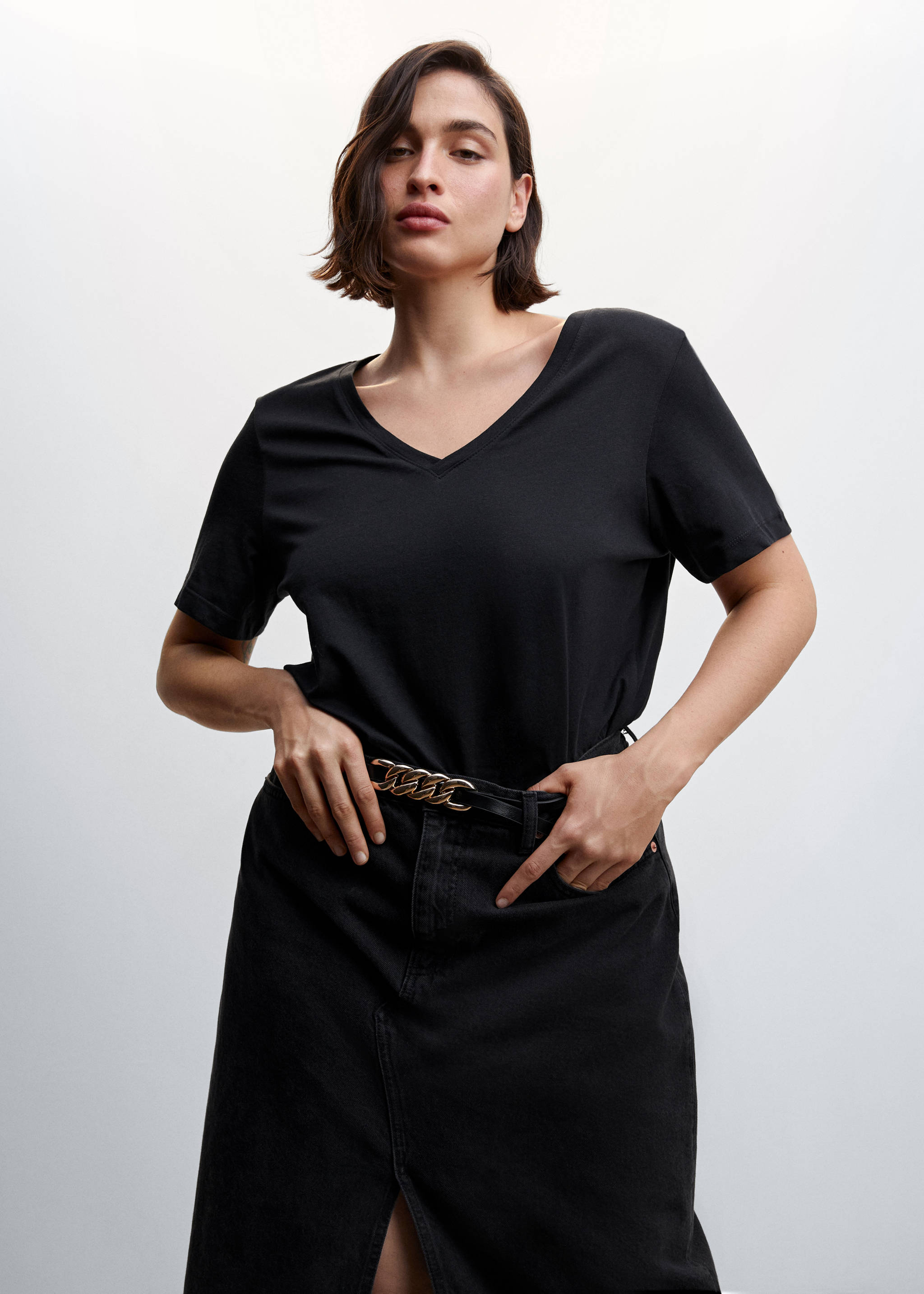 T-shirt basique en coton - Détail de l'article 5