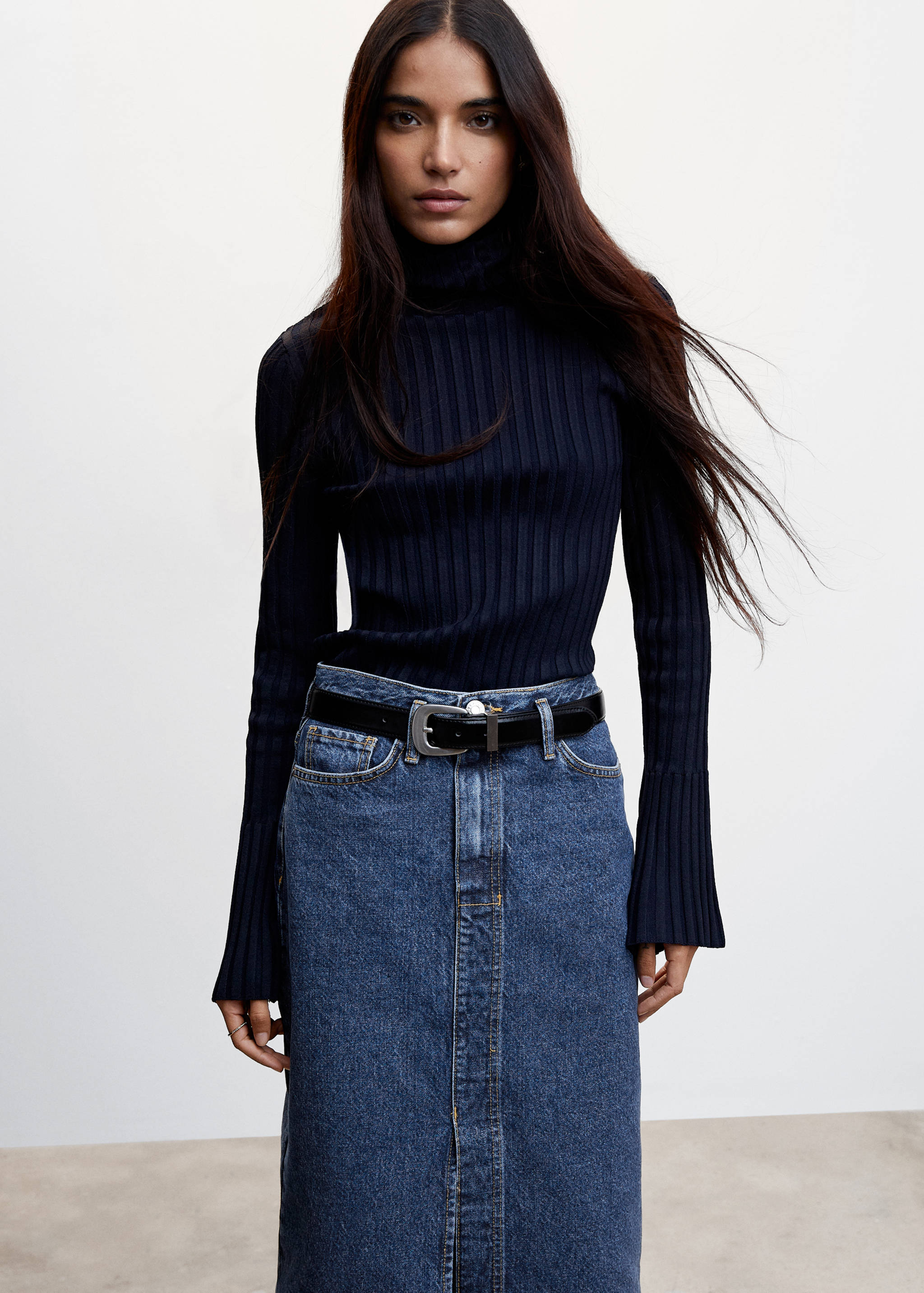 Falda midi denim - Detalle del artículo 1