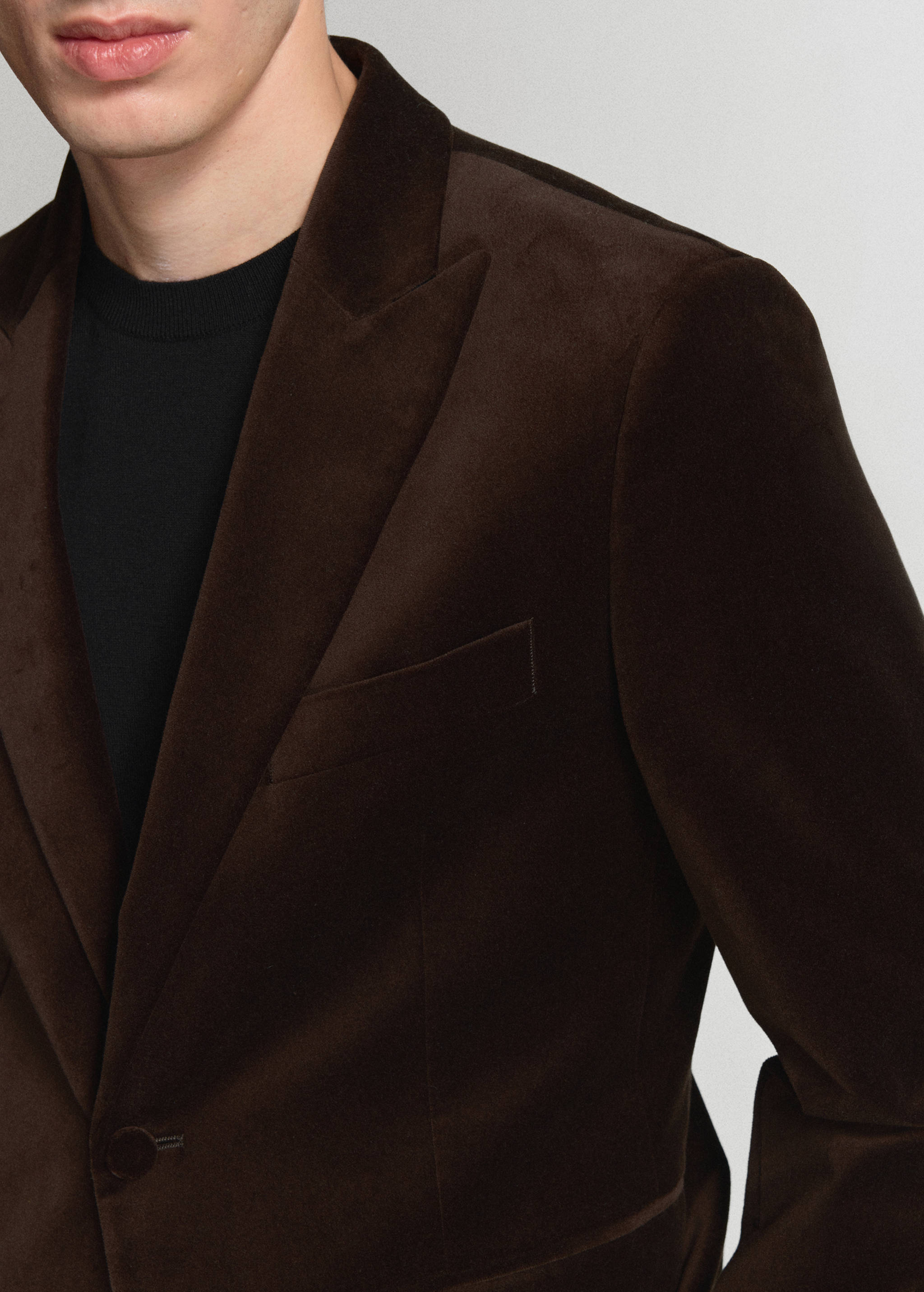 Blazer 100 % coton, velours - Détail de l'article 4