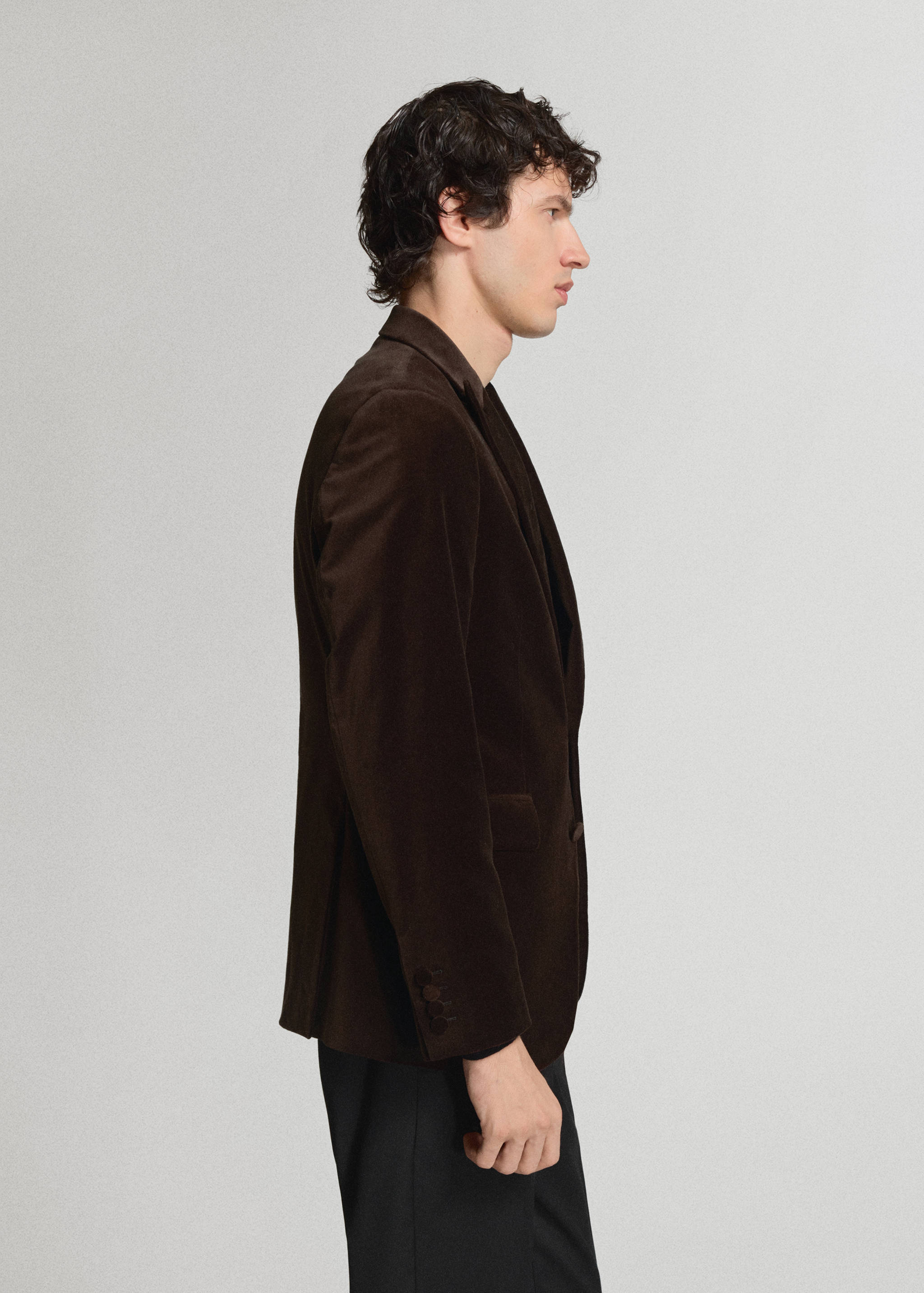 Blazer 100 % coton, velours - Détail de l'article 2
