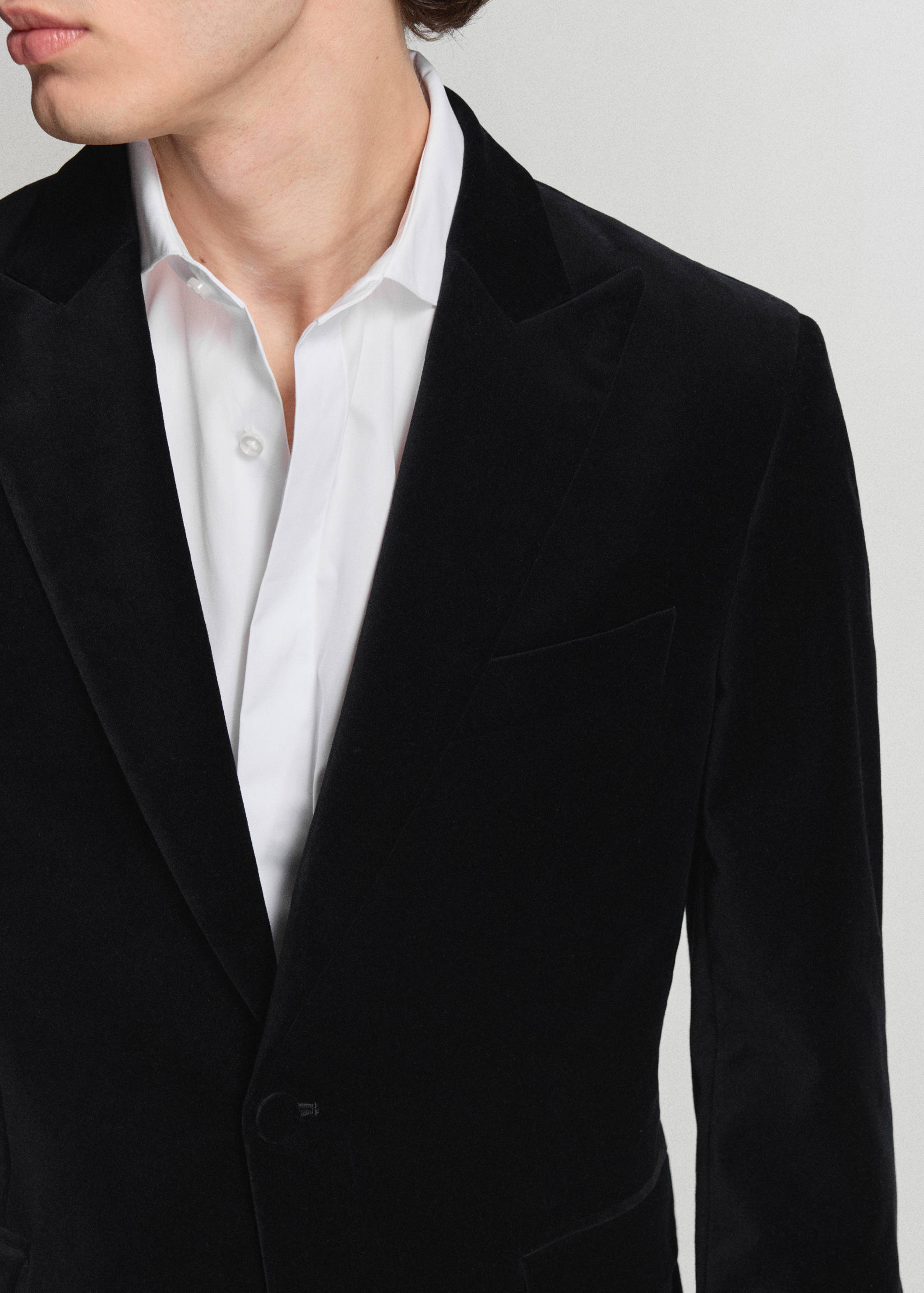 Blazer 100 % coton, velours - Détail de l'article 3