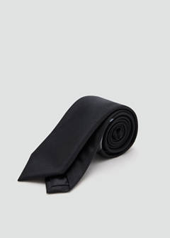 Striped silk tie — Black 2