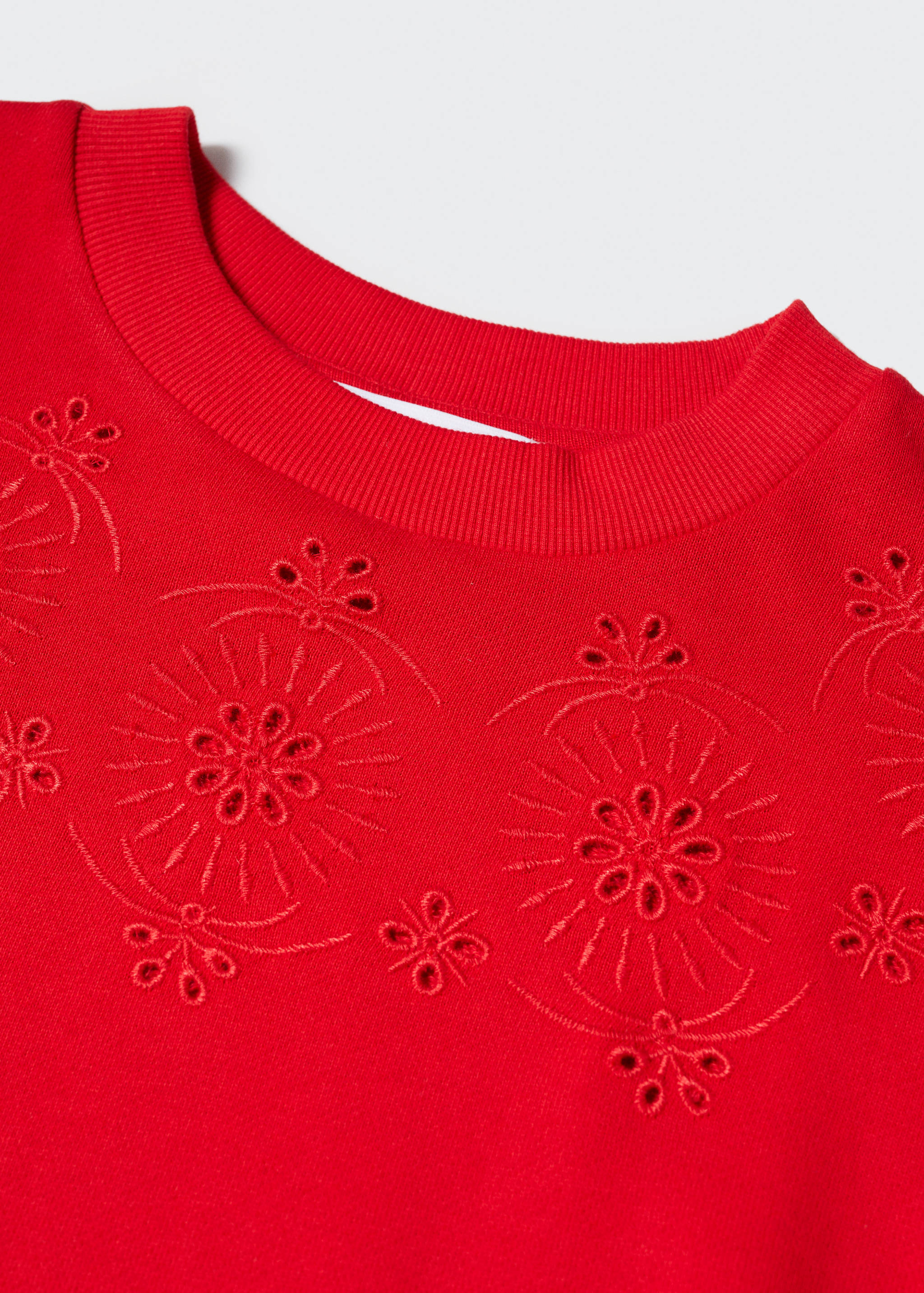 Хлопковый свитшот с вышивкой - Деталь изделия 8