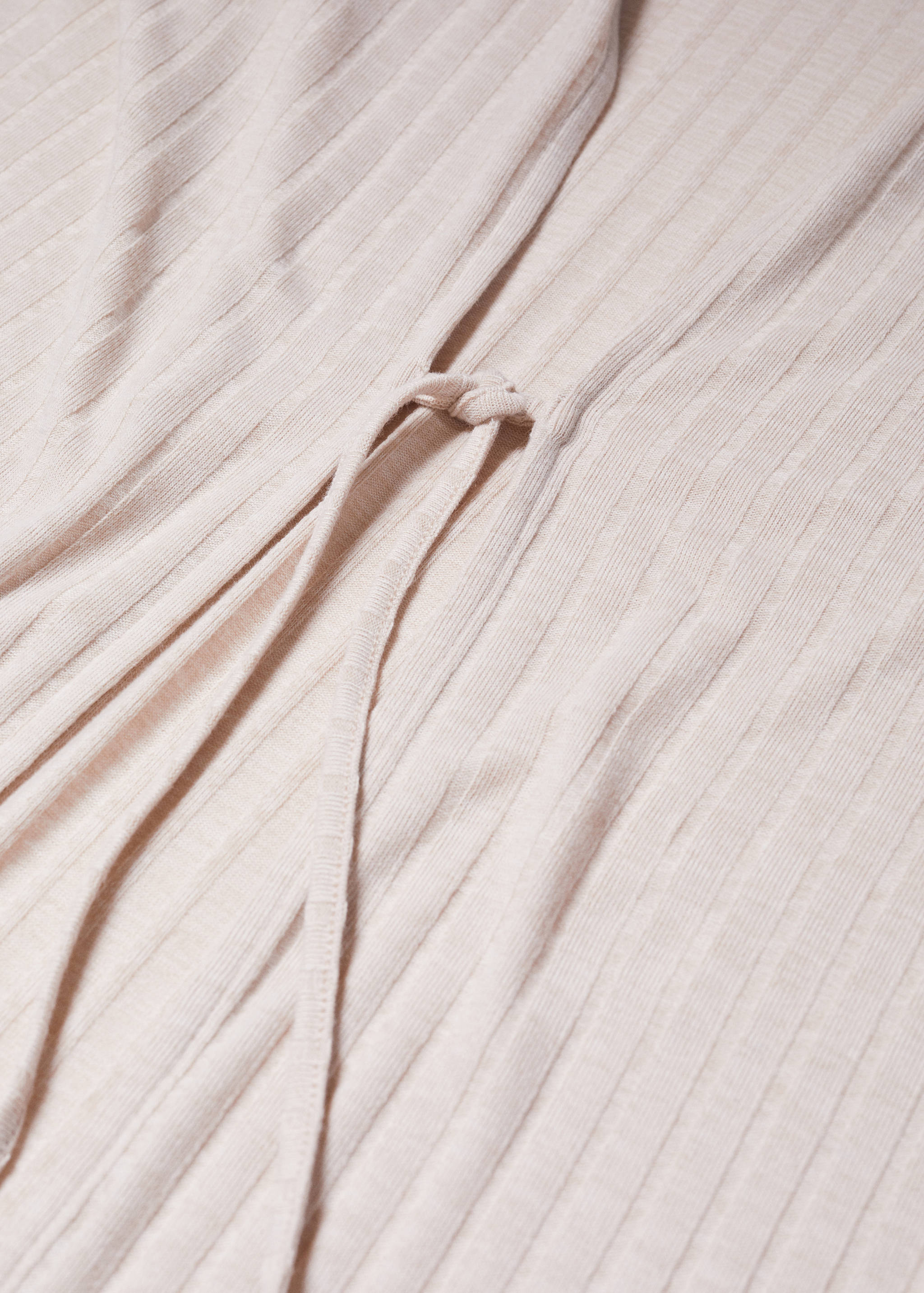Ribbed long cardigan - Details of the article 8