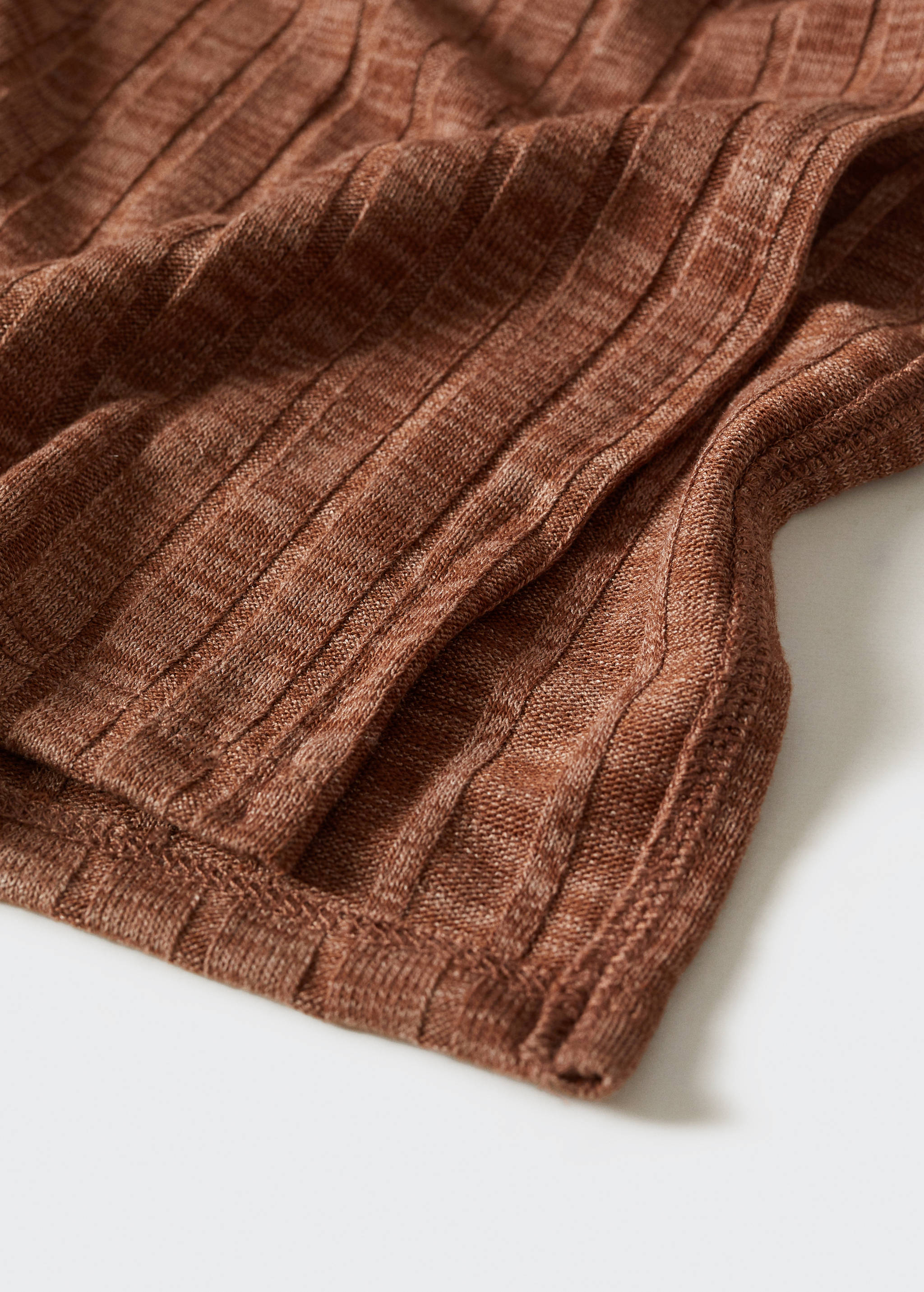 Ribbed long cardigan - Details of the article 8