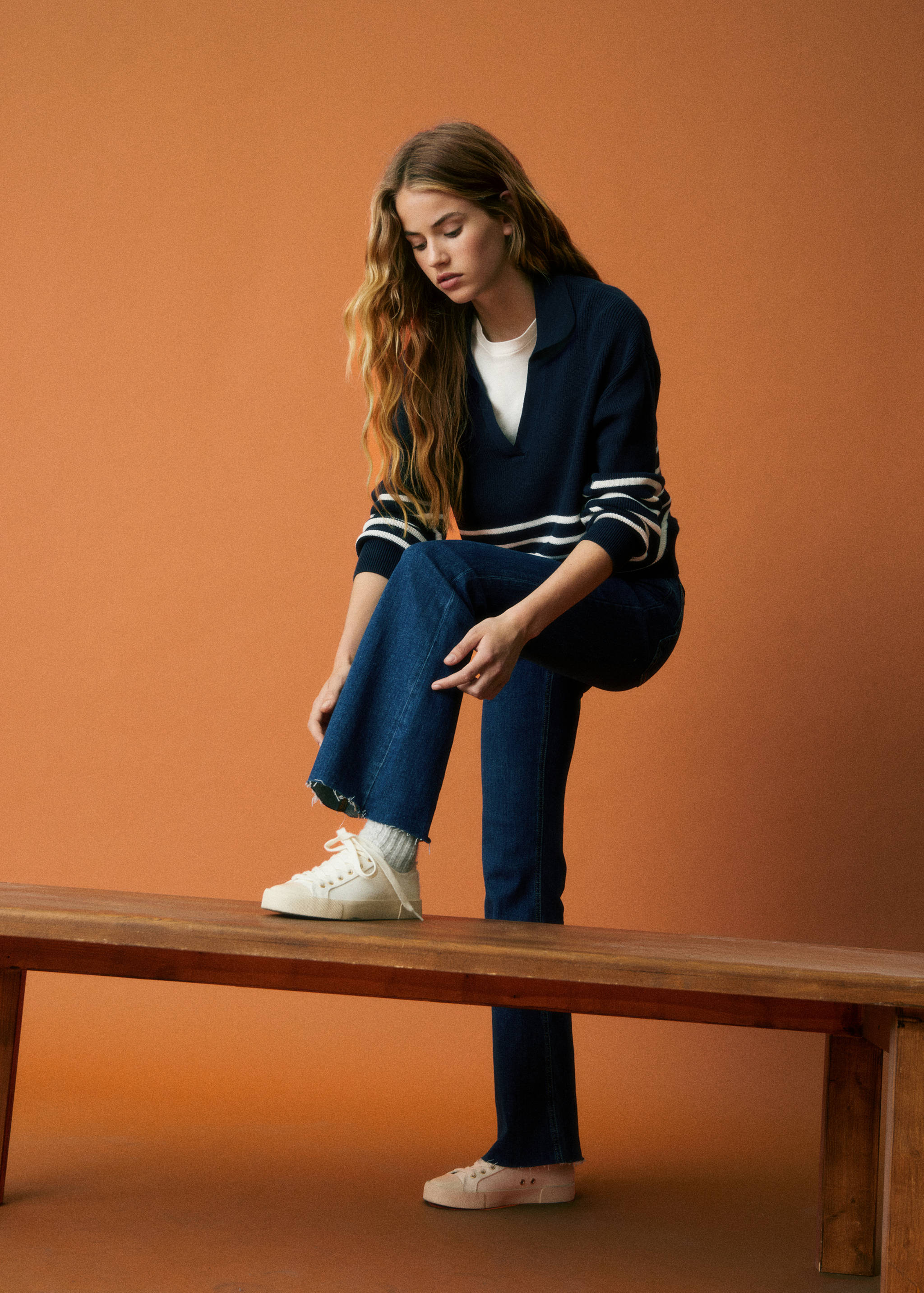 Хлопковые кроссовки со шнурками - Деталь изделия 7