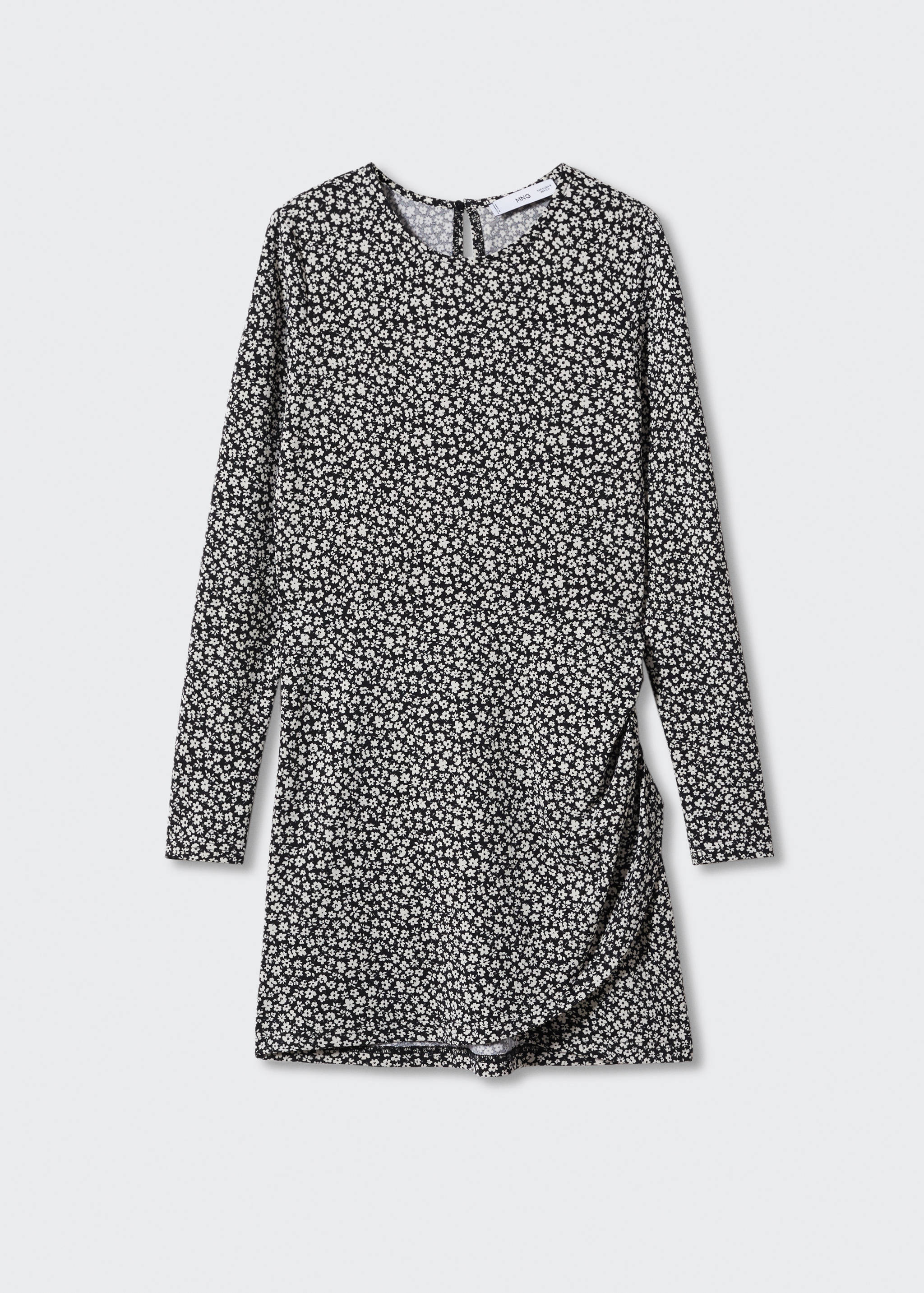 花朵印花连身裙 - null